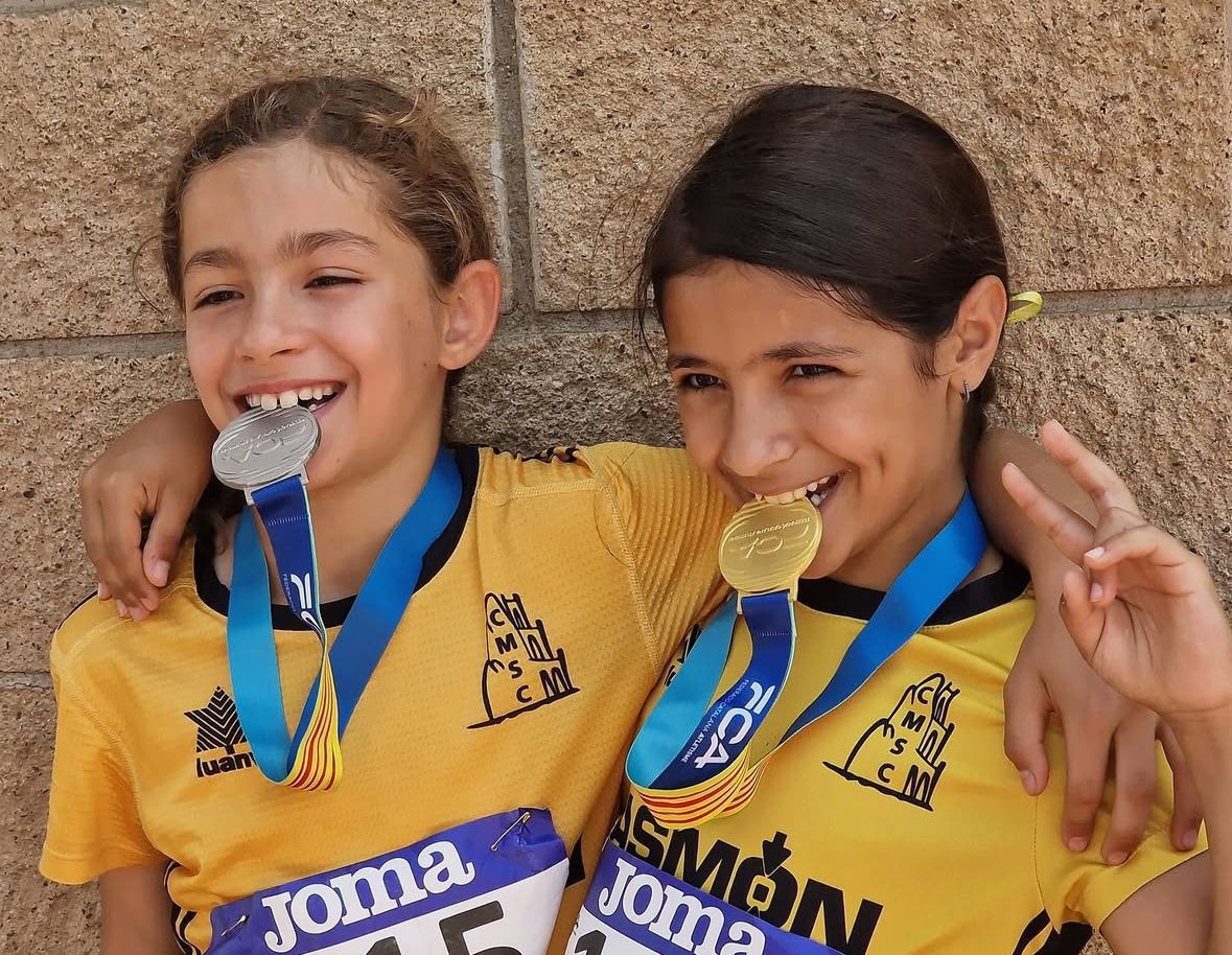 Dues medalles per al Club Muntanyenc al Campionat de Catalunya sub 10 d'atletisme. FOTO: Club Muntanyenc Sant Cugat