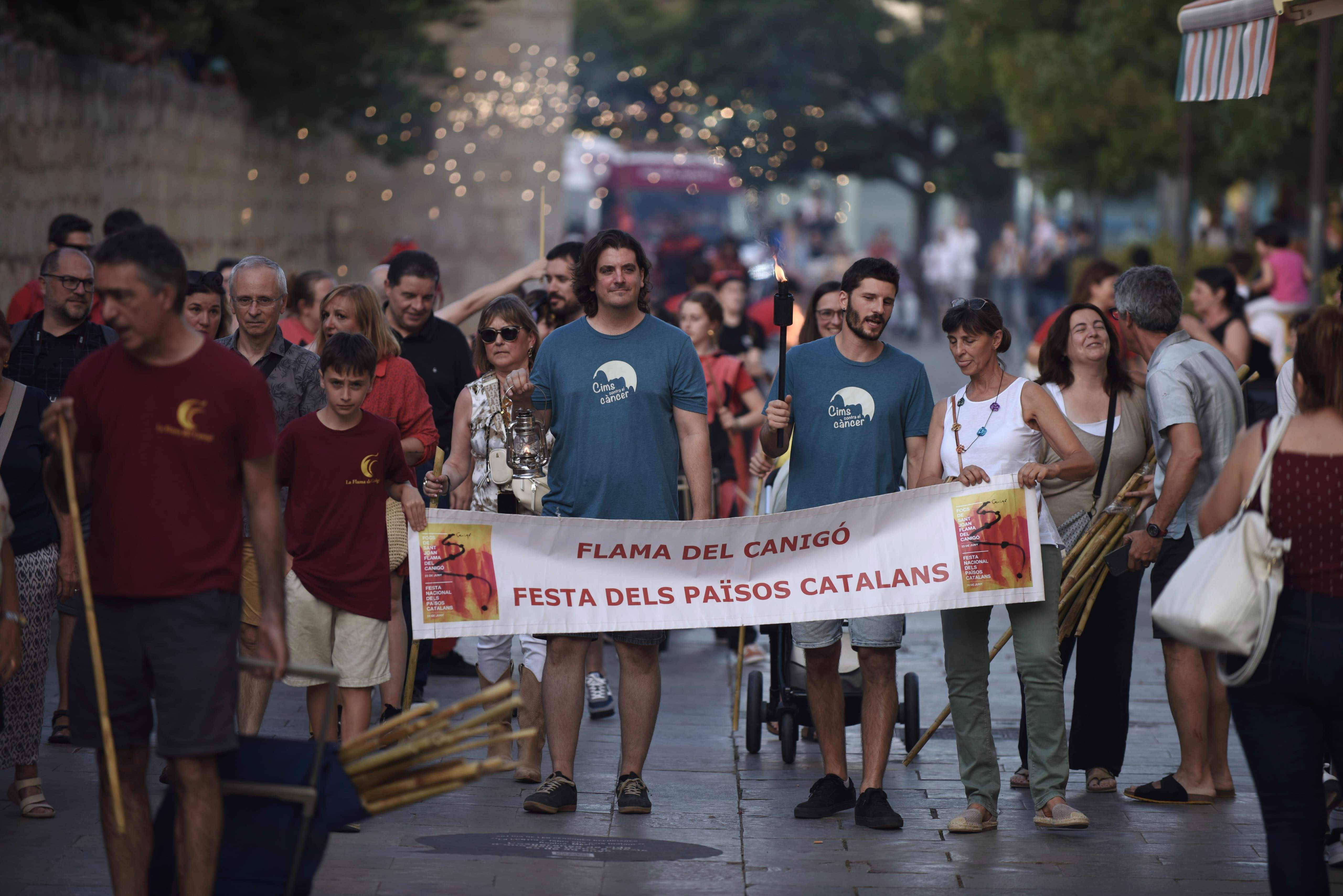 Encesa de la Flama del Canigó. Foto: Bernat Millet