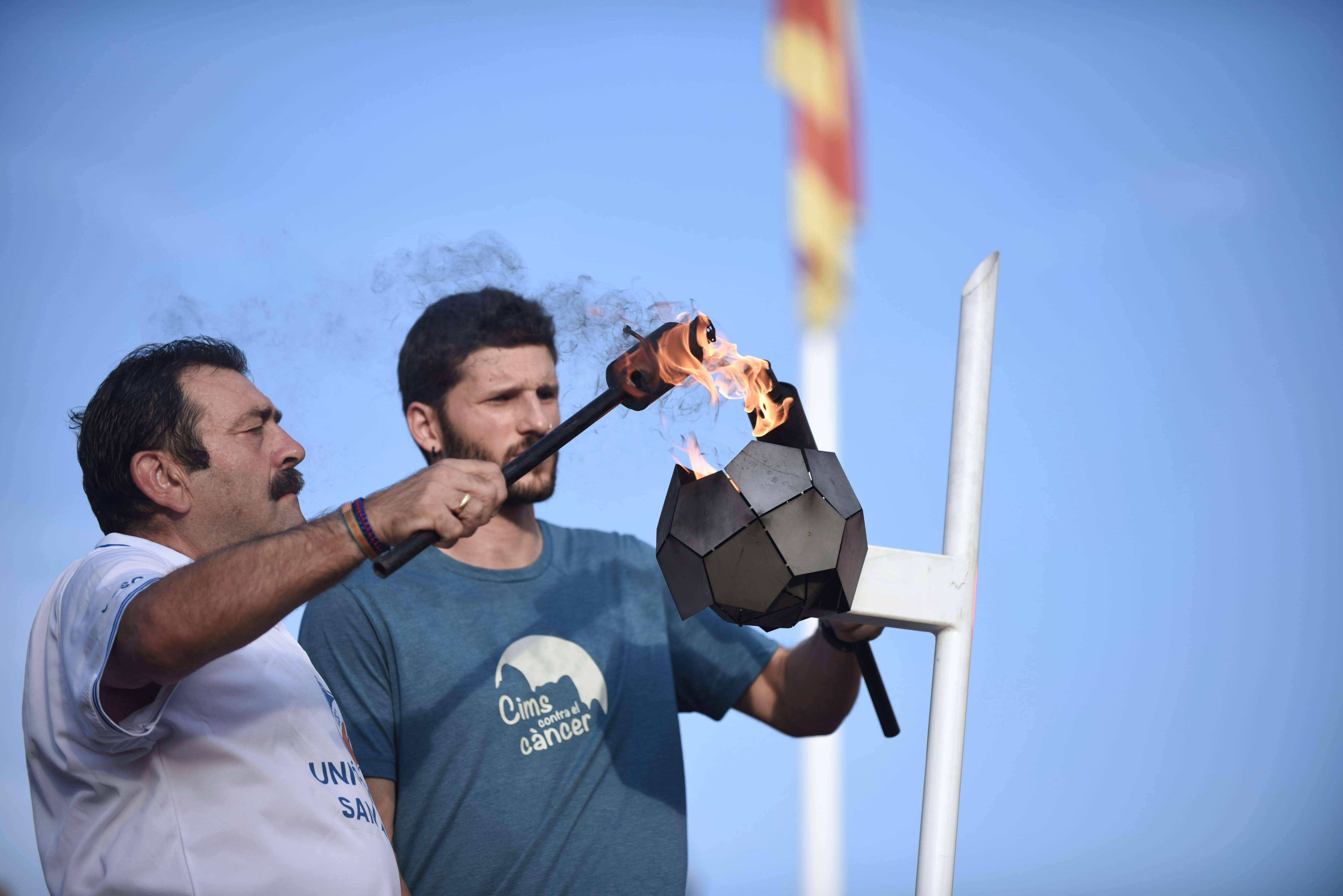 Encesa de la Flama del Canigó. Foto: Bernat Millet