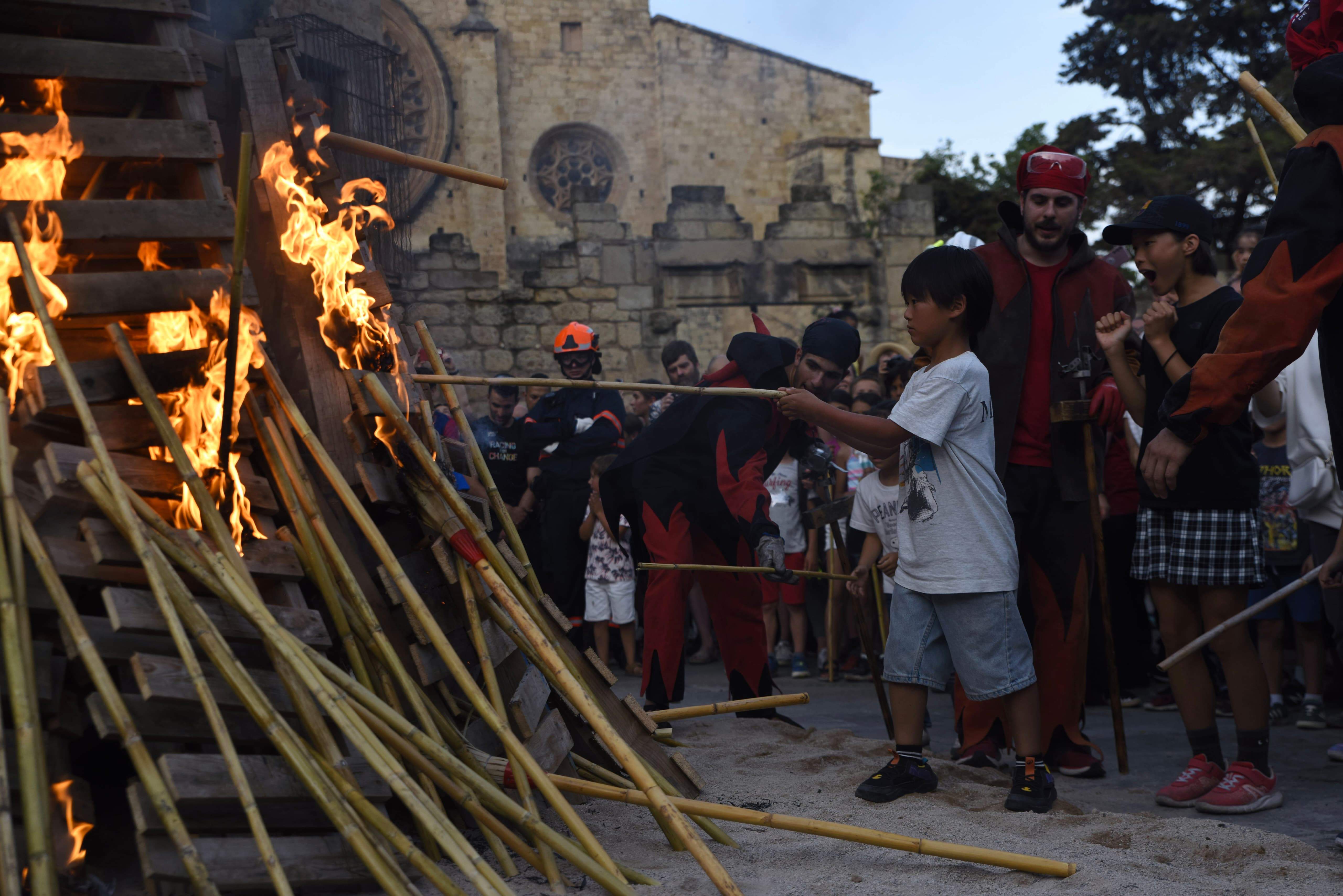 Encesa de la Flama del Canigó. Foto: Bernat Millet