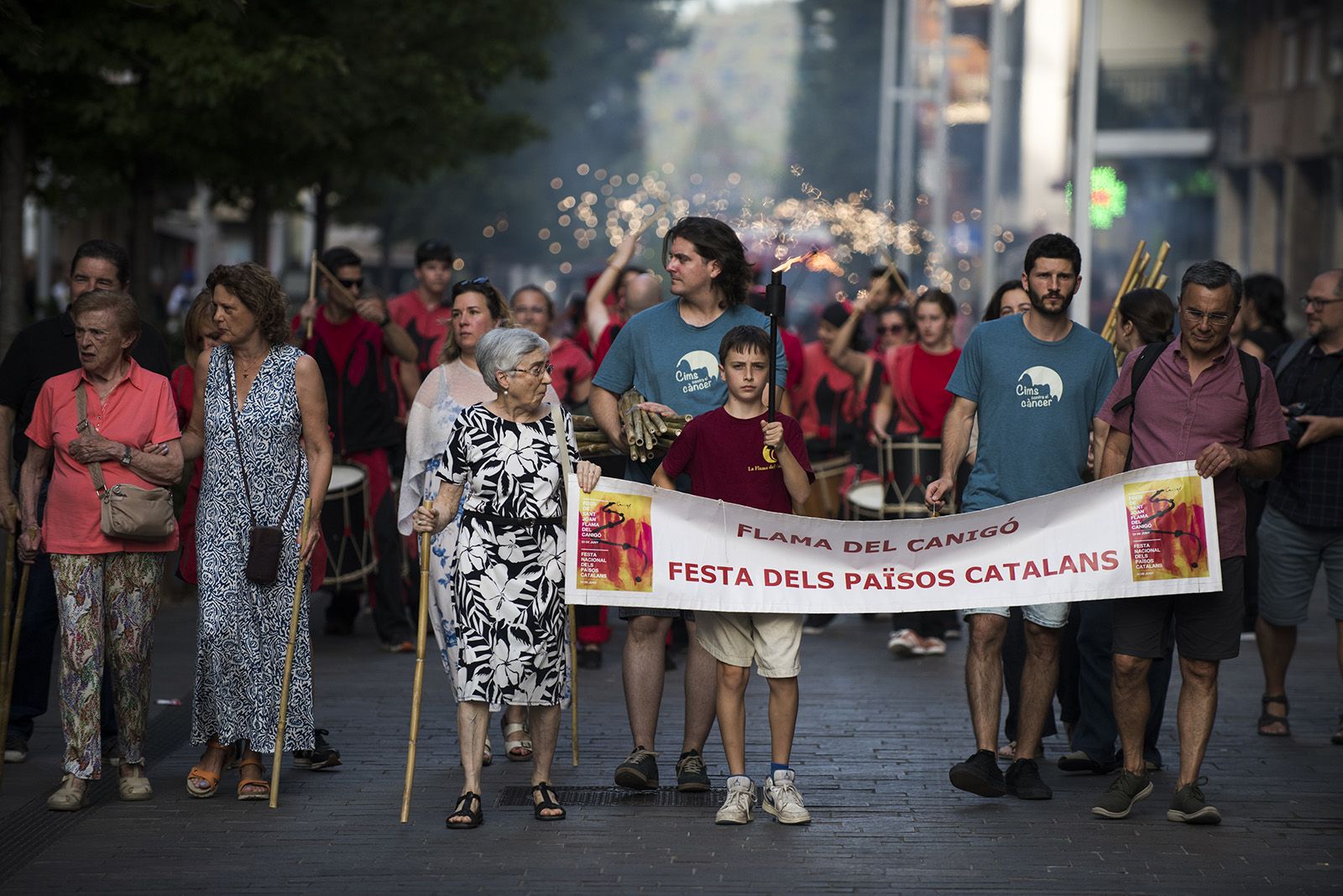 Encesa de la Flama del Canigó. Foto: Bernat Millet