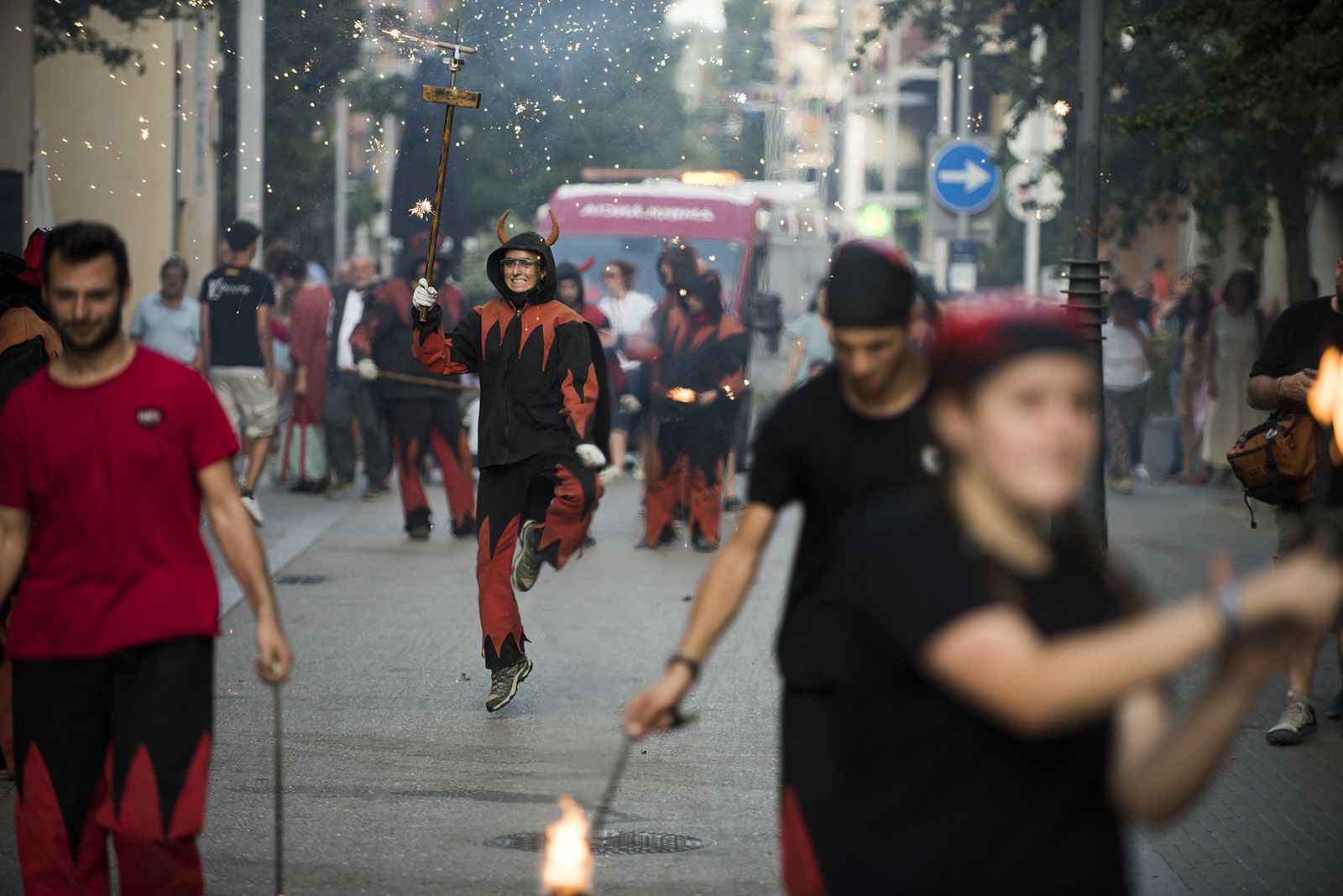 Encesa de la Flama del Canigó. Foto: Bernat Millet