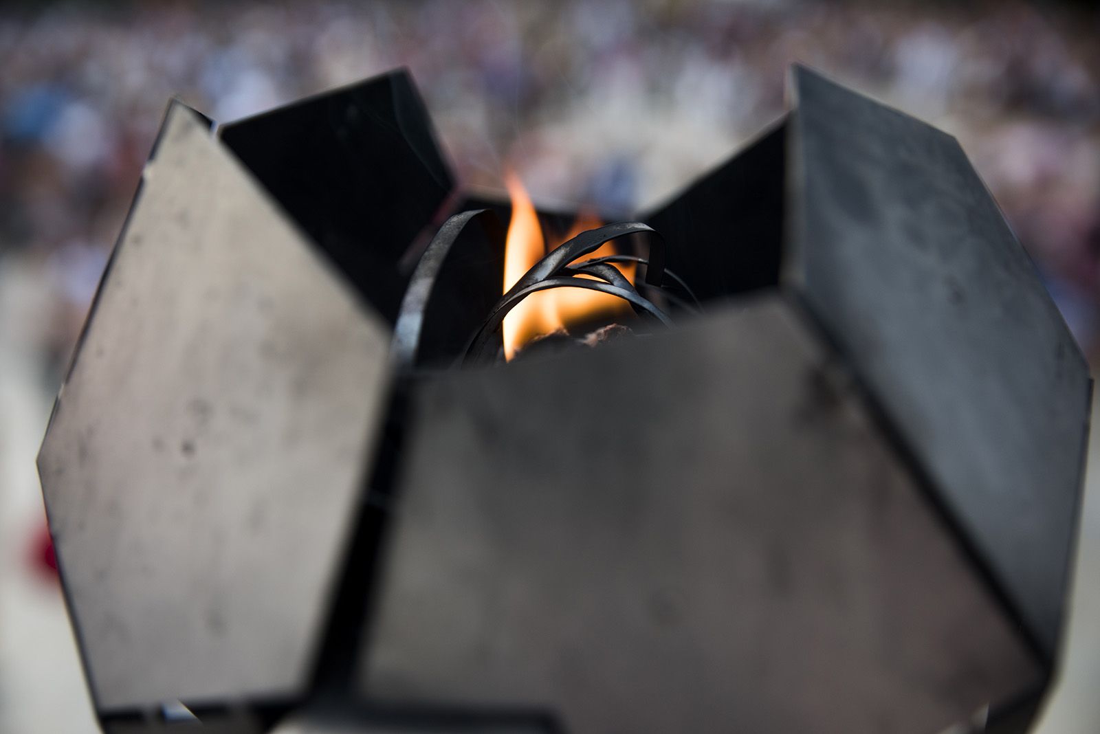 Encesa de la Flama del Canigó. Foto: Bernat Millet