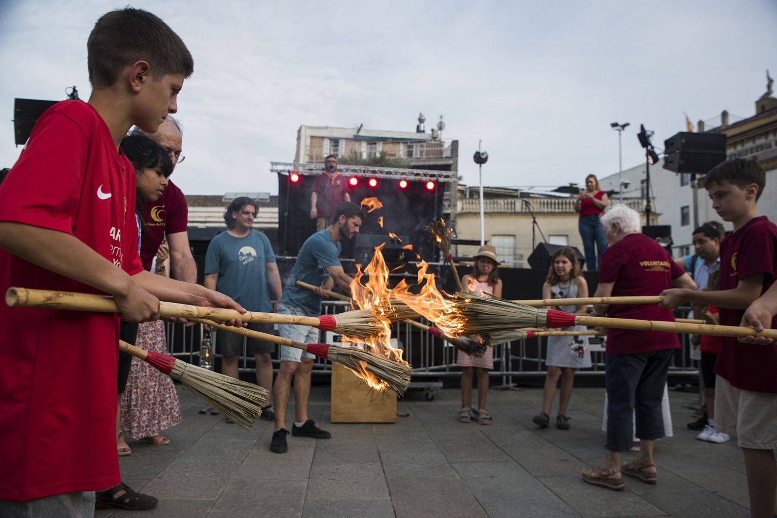 Encesa de la Flama del Canigó. Foto: Bernat Millet
