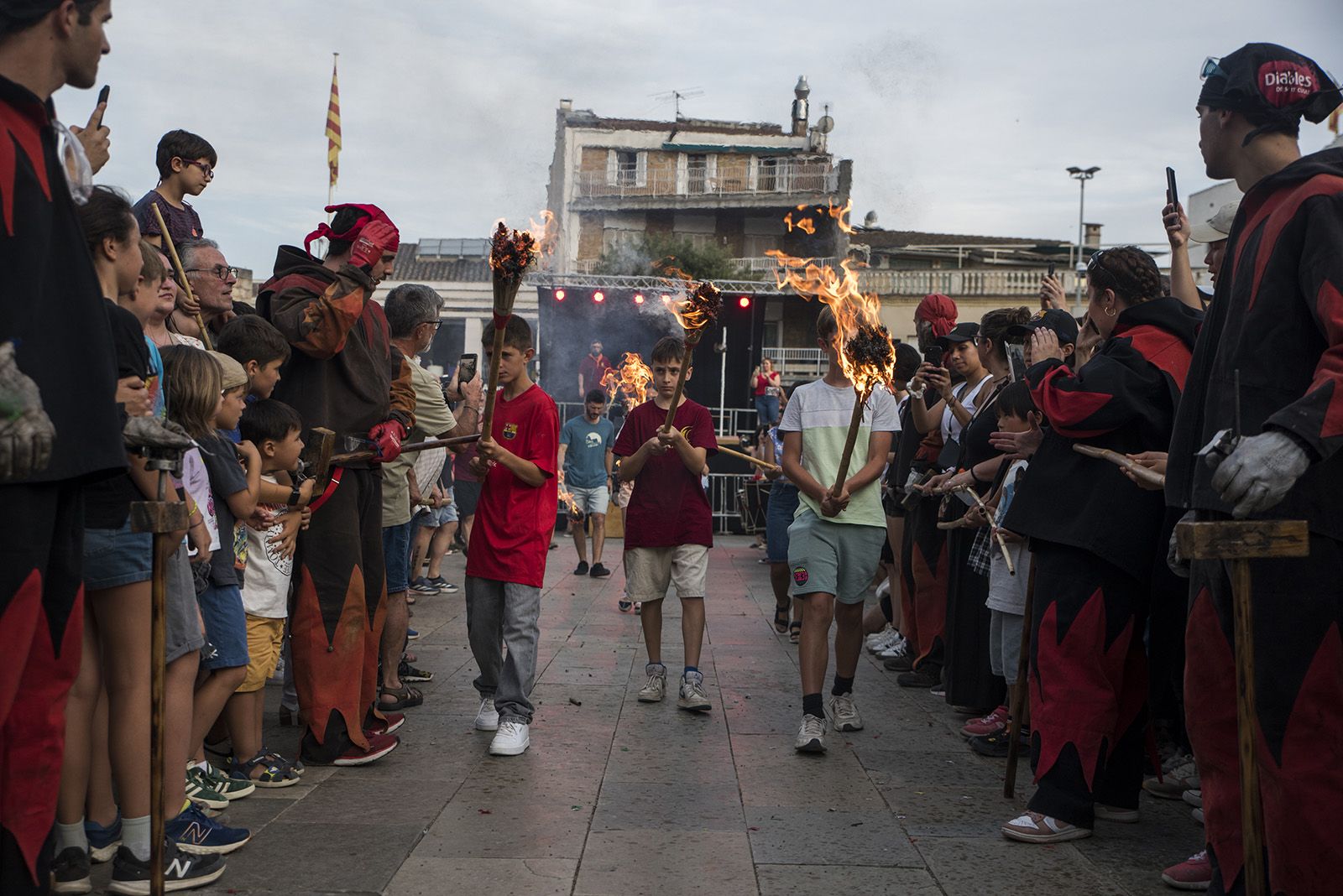 Encesa de la Flama del Canigó. Foto: Bernat Millet