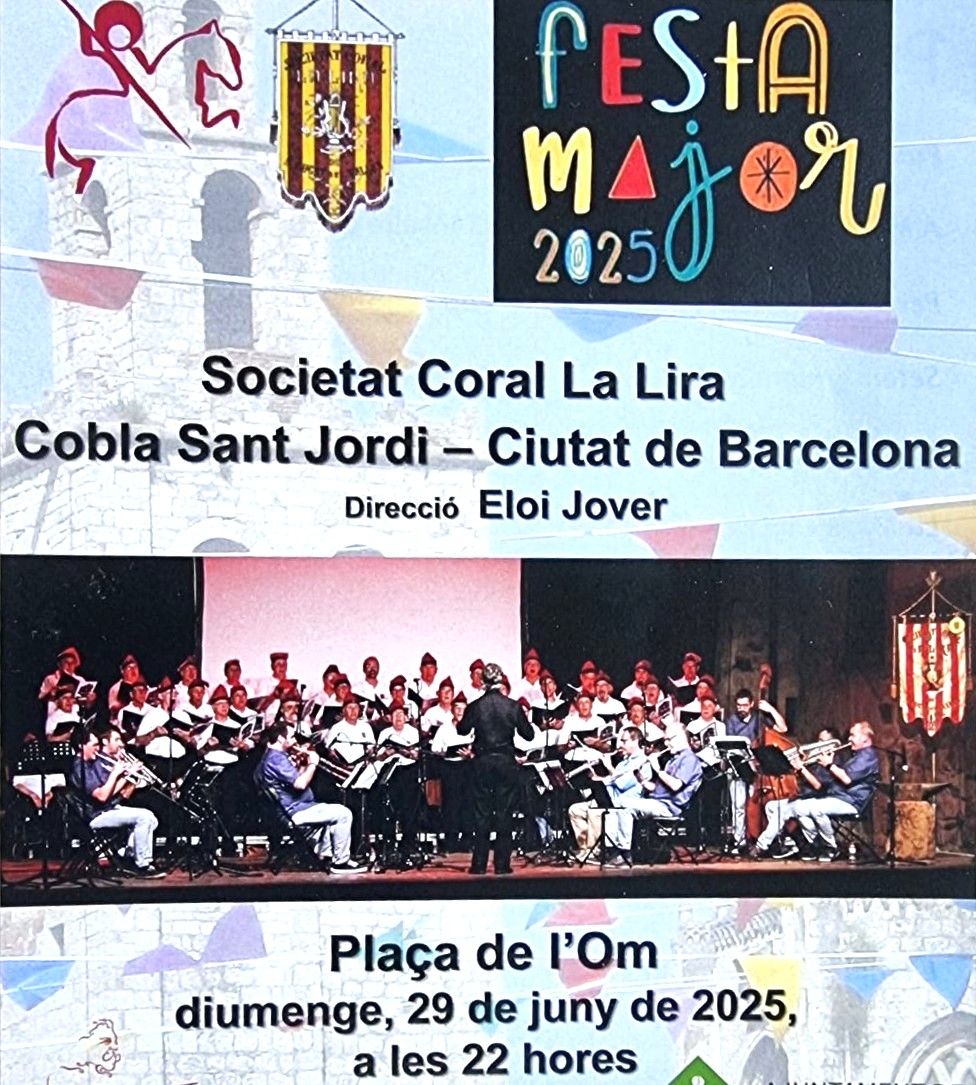 Cartell Concert Festa Major. FOTO: Cedida