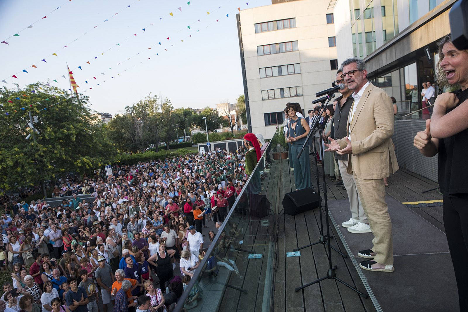 Pregó d'inici de Festa Major 2025. FOTO: Bernat Millet.