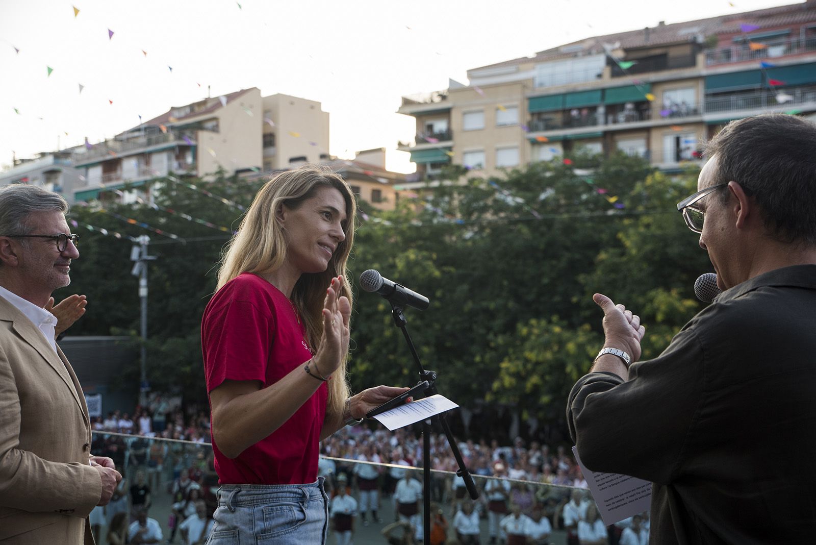 Pregó d'inici de Festa Major 2025. FOTO: Bernat Millet.
