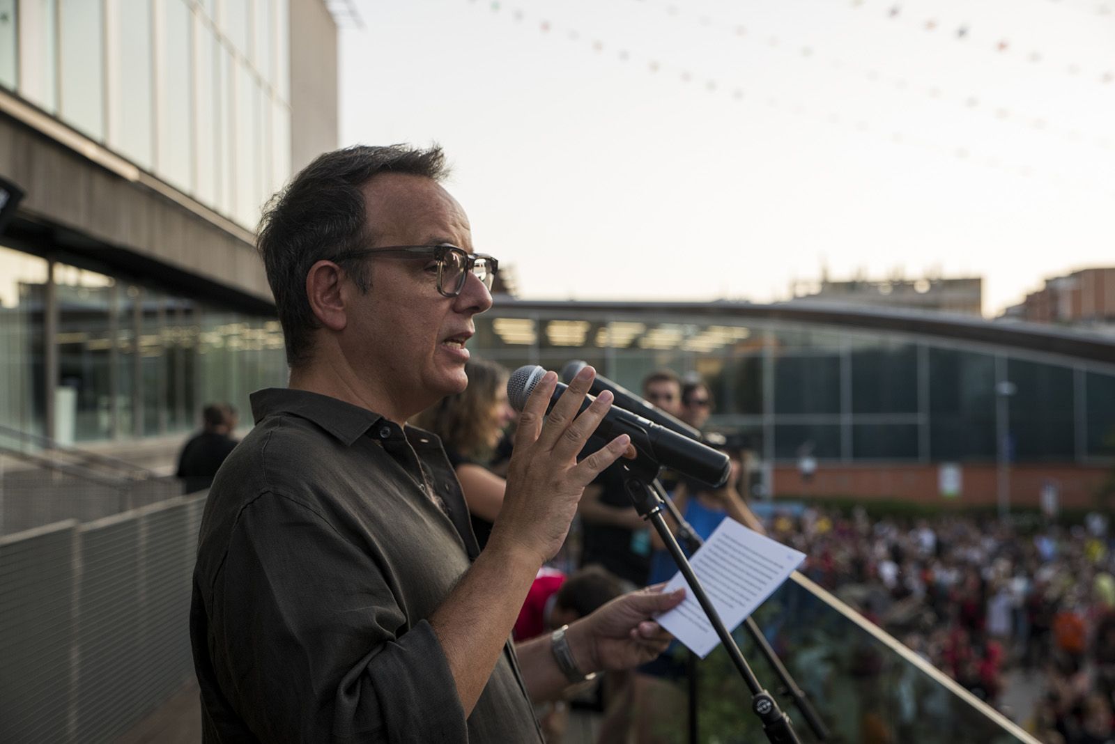 Pregó d'inici de Festa Major 2025. FOTO: Bernat Millet.