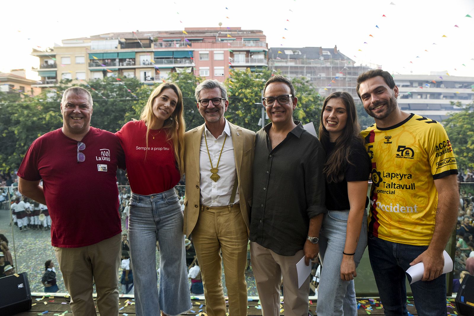 Pregó d'inici de Festa Major 2025. FOTO: Bernat Millet.