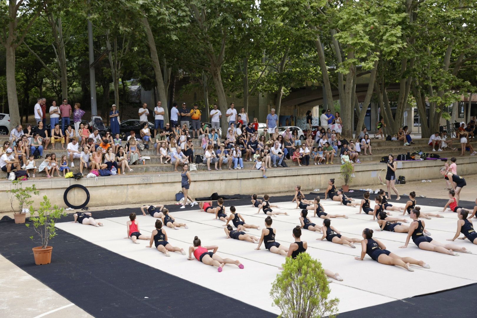 Exhibició de gimnàstica rítmica. FOTO: Arnau Padilla  (TOT Sant Cugat)