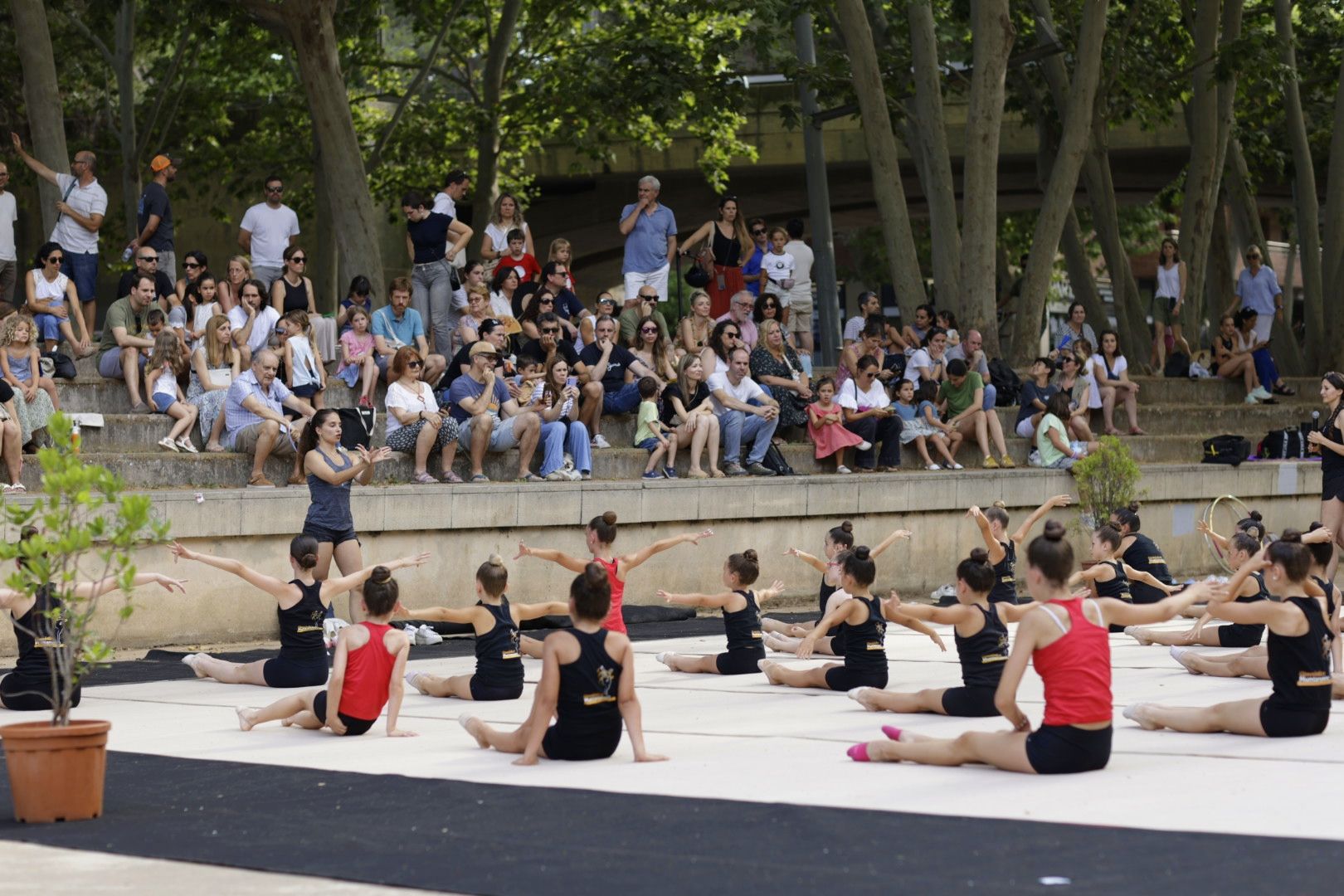 Exhibició de gimnàstica rítmica. FOTO: Arnau Padilla  (TOT Sant Cugat)