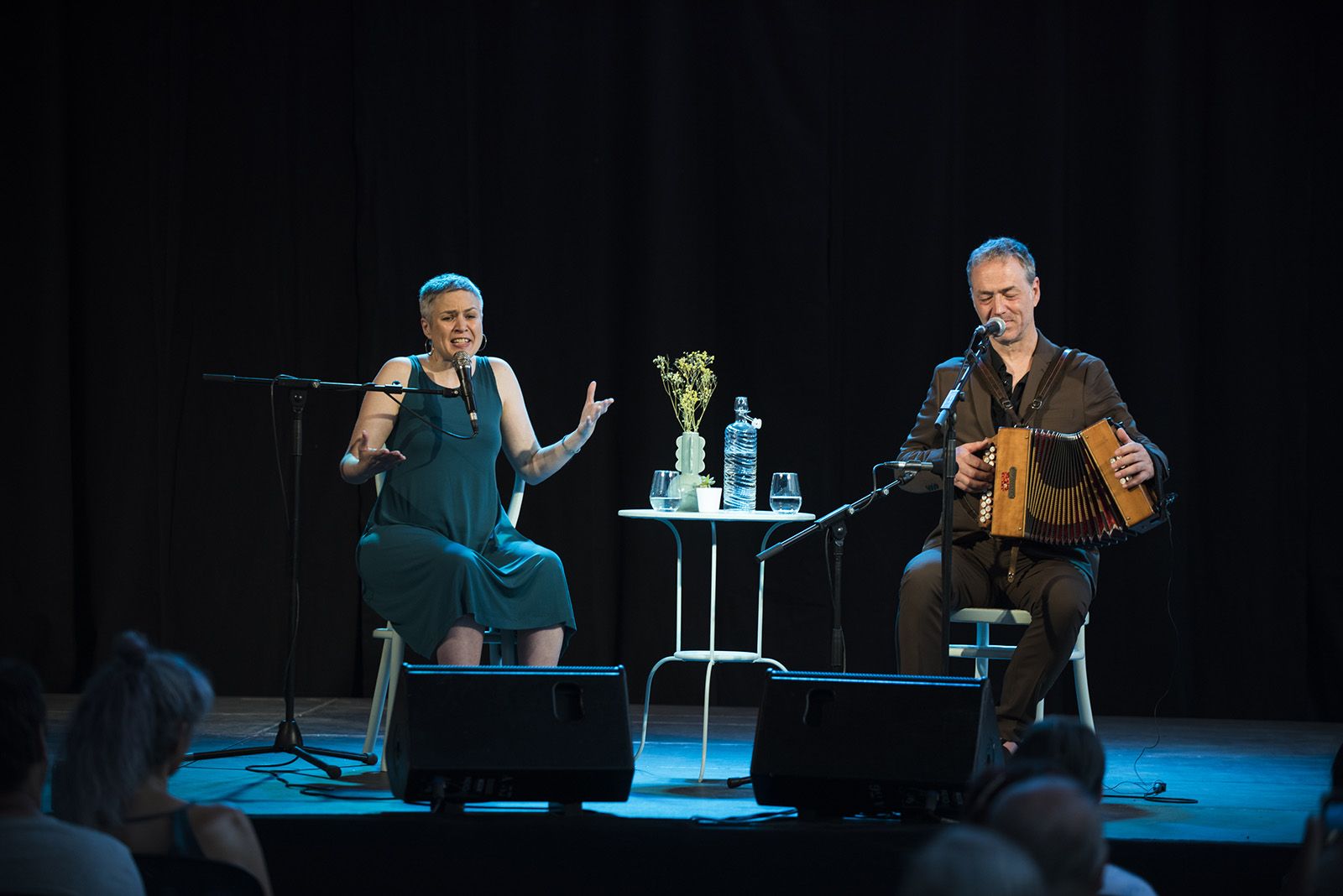 Anna Roig i Carles Belda. FOTO: Bernat Millet  (TOT Sant Cugat)