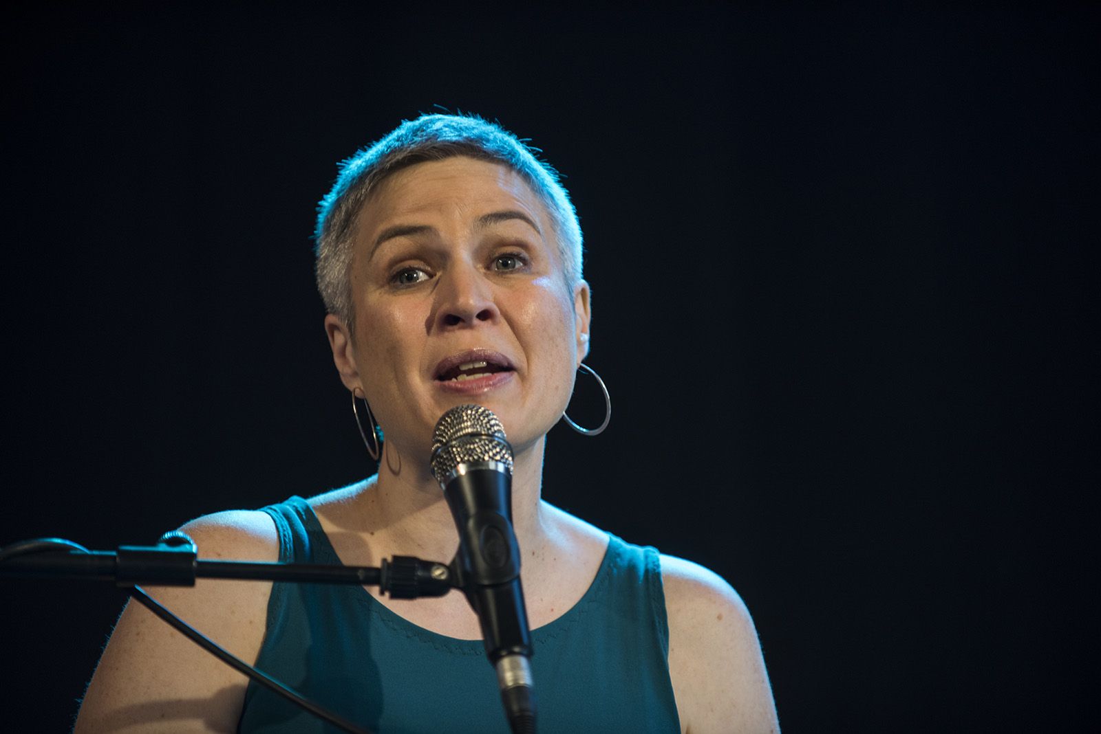 Anna Roig i Carles Belda. FOTO: Bernat Millet  (TOT Sant Cugat)