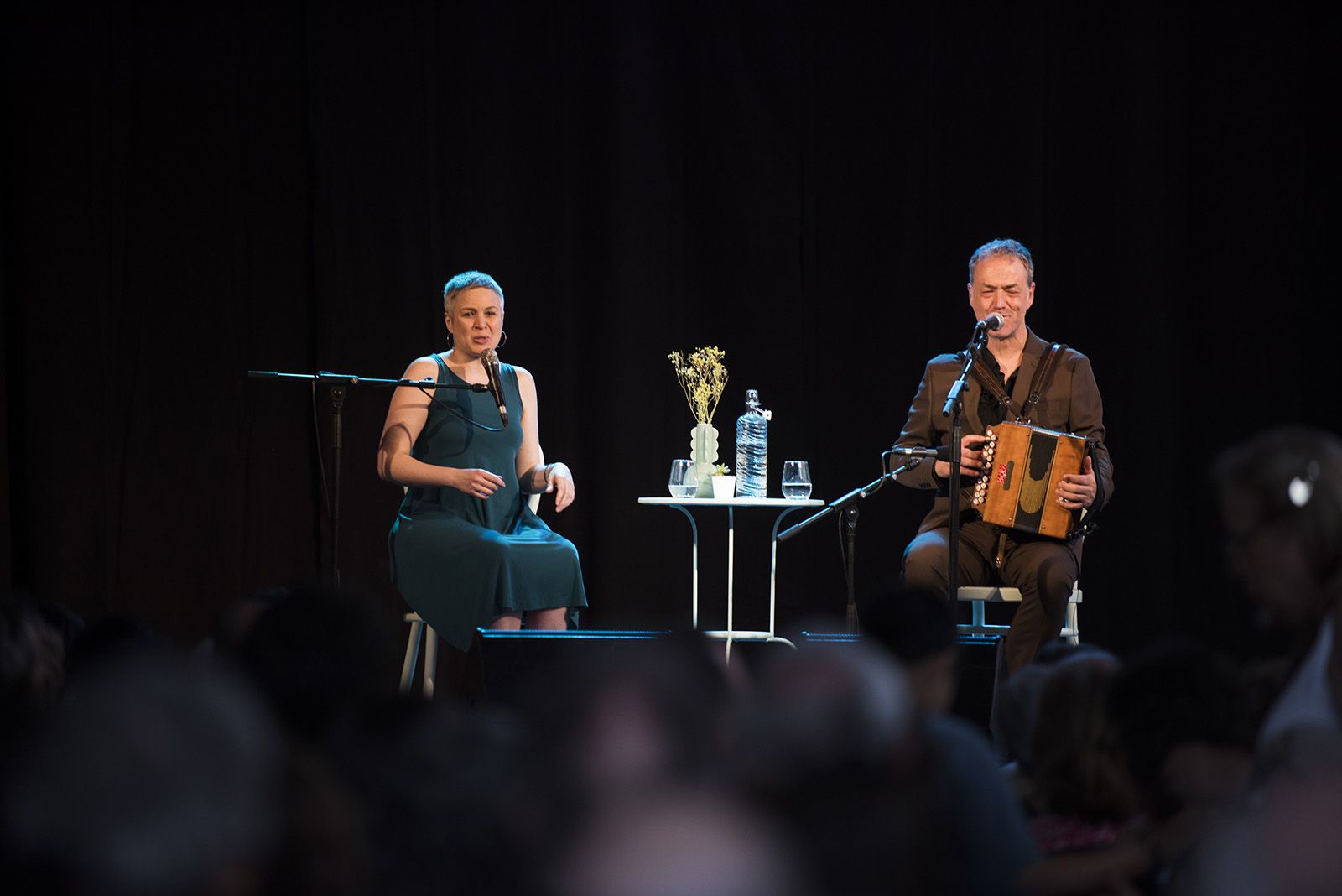 Anna Roig i Carles Belda. FOTO: Bernat Millet  (TOT Sant Cugat)