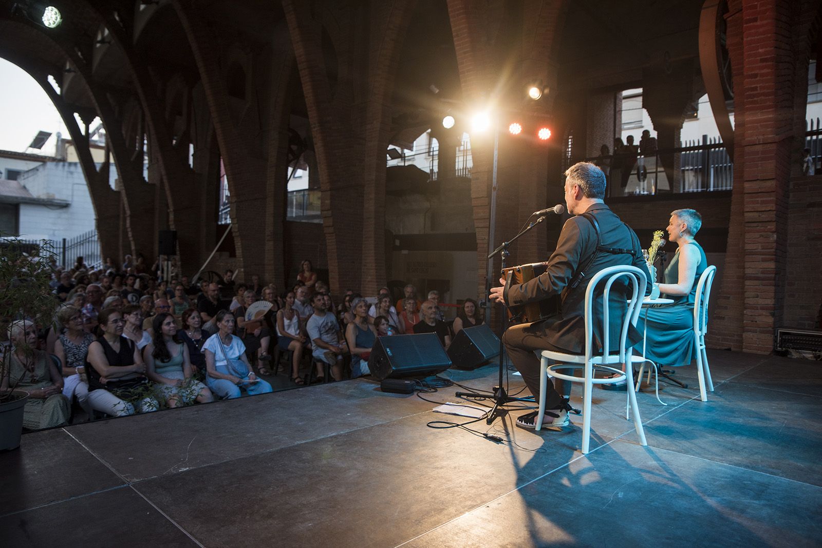Anna Roig i Carles Belda. FOTO: Bernat Millet  (TOT Sant Cugat)