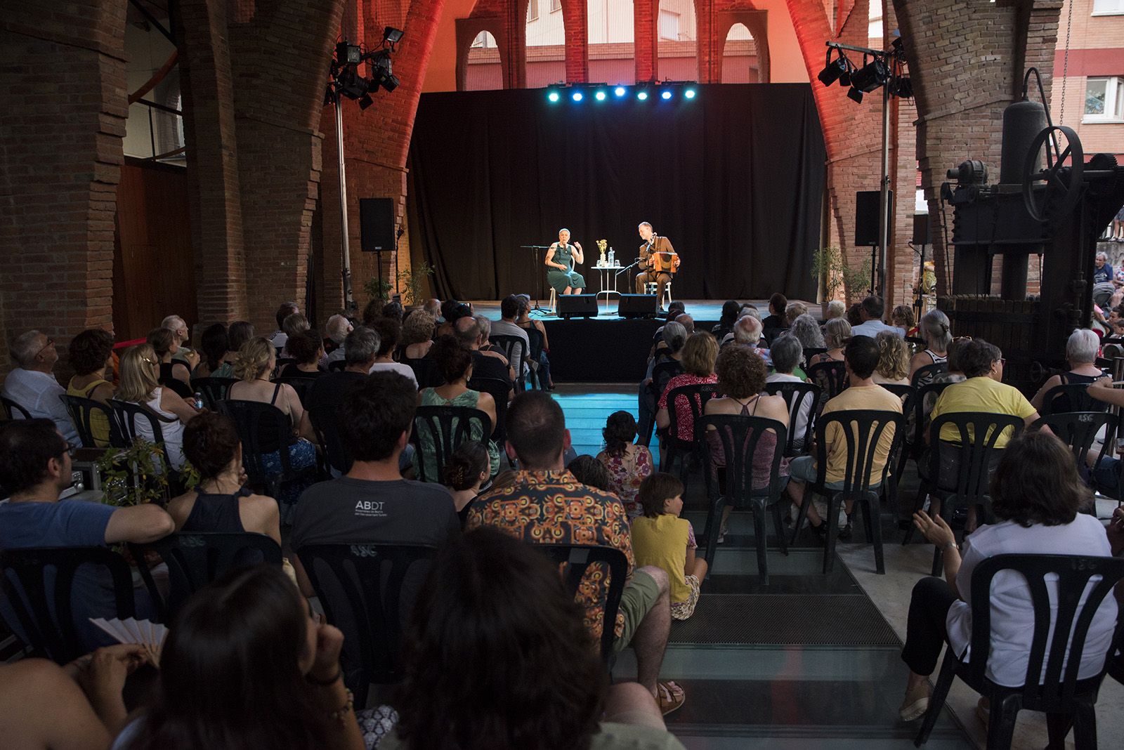 Anna Roig i Carles Belda. FOTO: Bernat Millet  (TOT Sant Cugat)