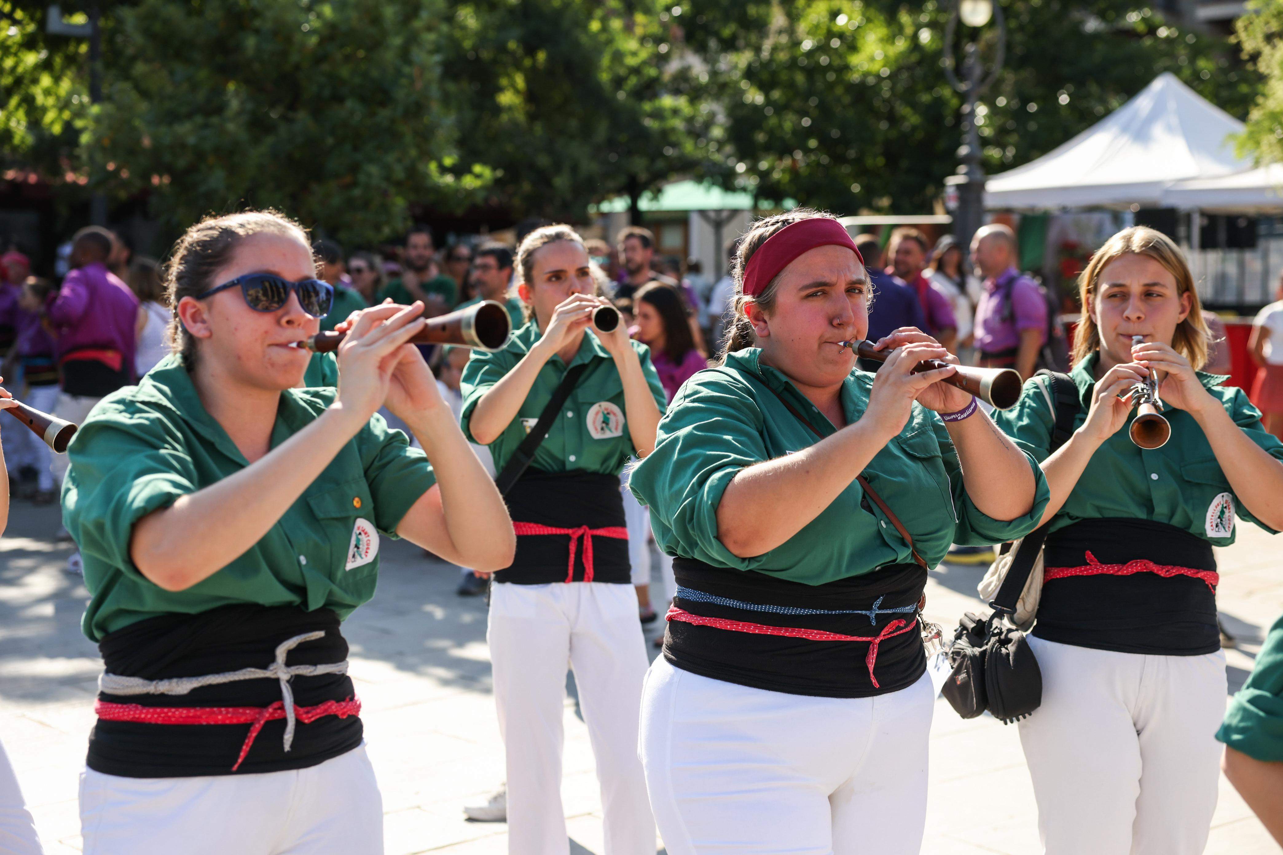 Diada Castellera de Festa Major. FOTO: Lali Puig (Ajuntament)