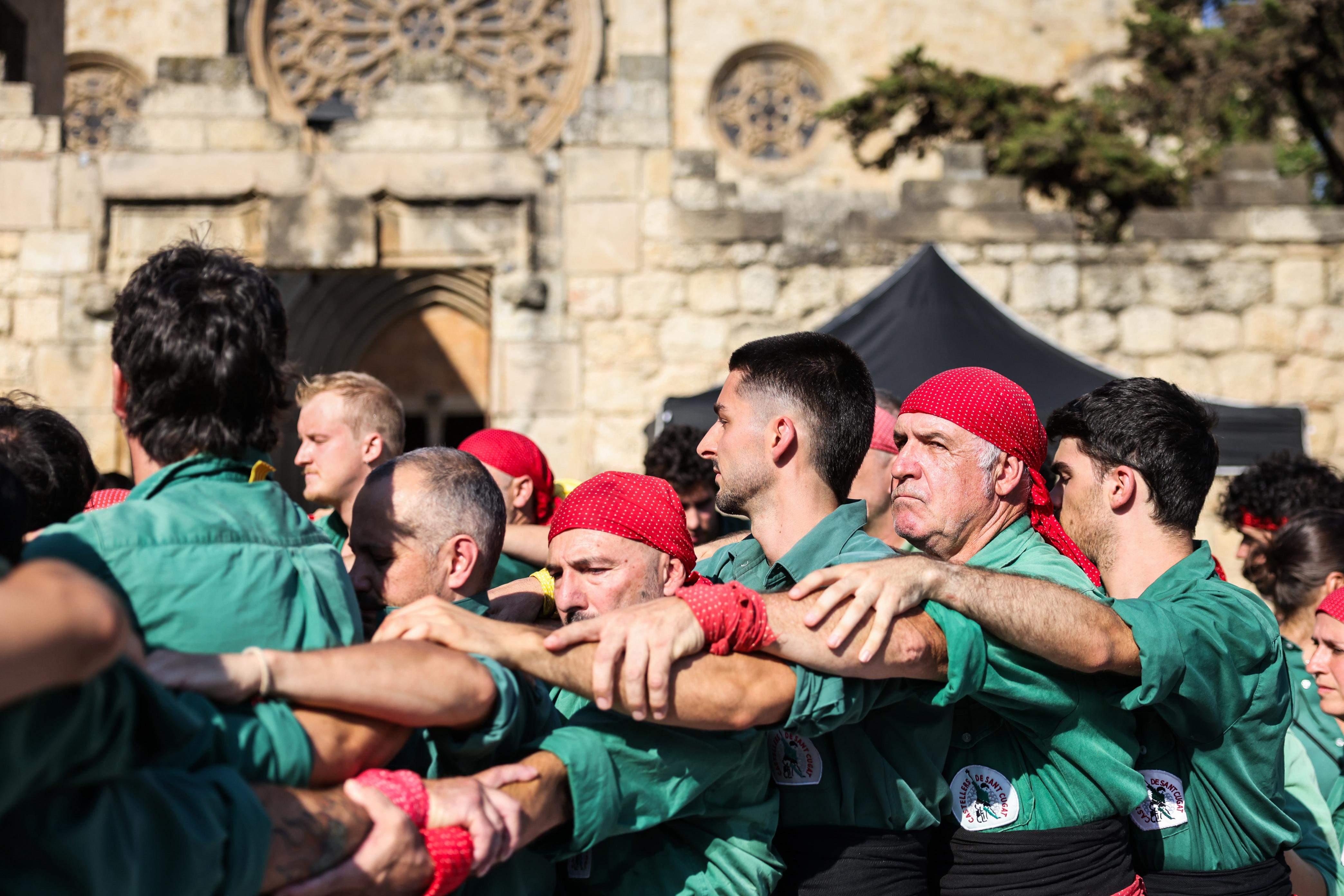 Diada Castellera de Festa Major. FOTO: Lali Puig (Ajuntament)