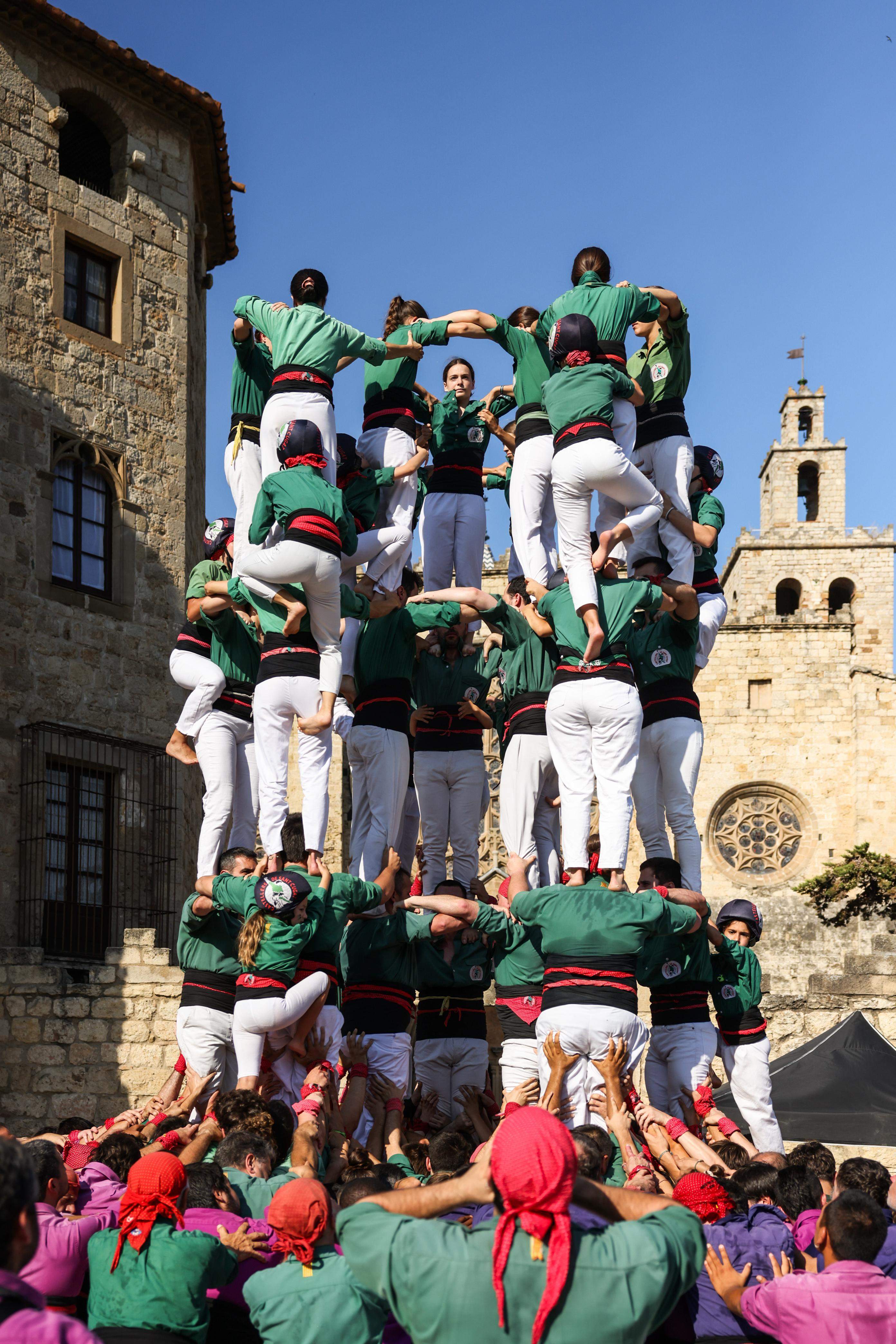 Diada Castellera de Festa Major. FOTO: Lali Puig (Ajuntament)