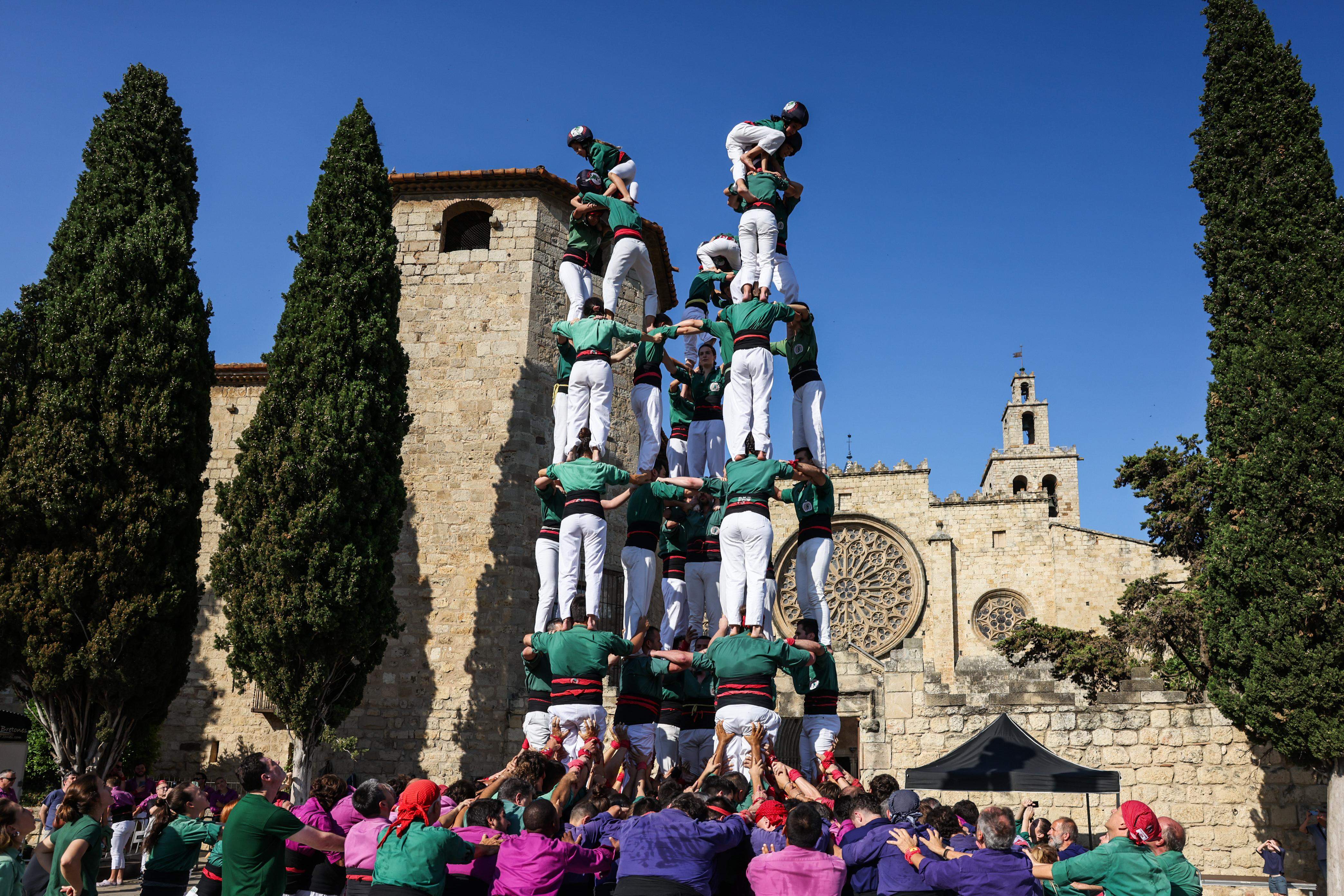 Diada Castellera de Festa Major. FOTO: Lali Puig (Ajuntament)