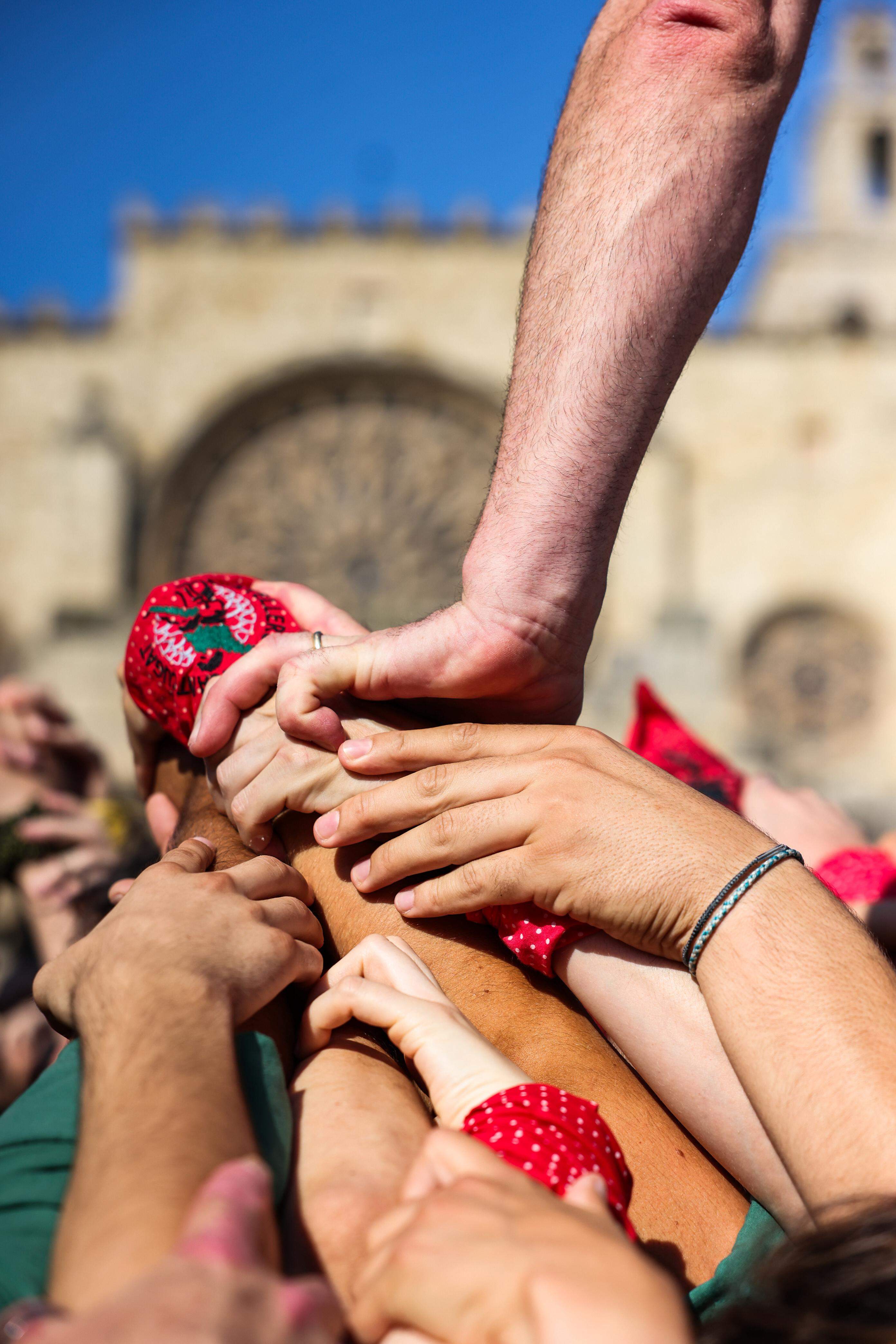 Diada Castellera de Festa Major. FOTO: Lali Puig (Ajuntament)
