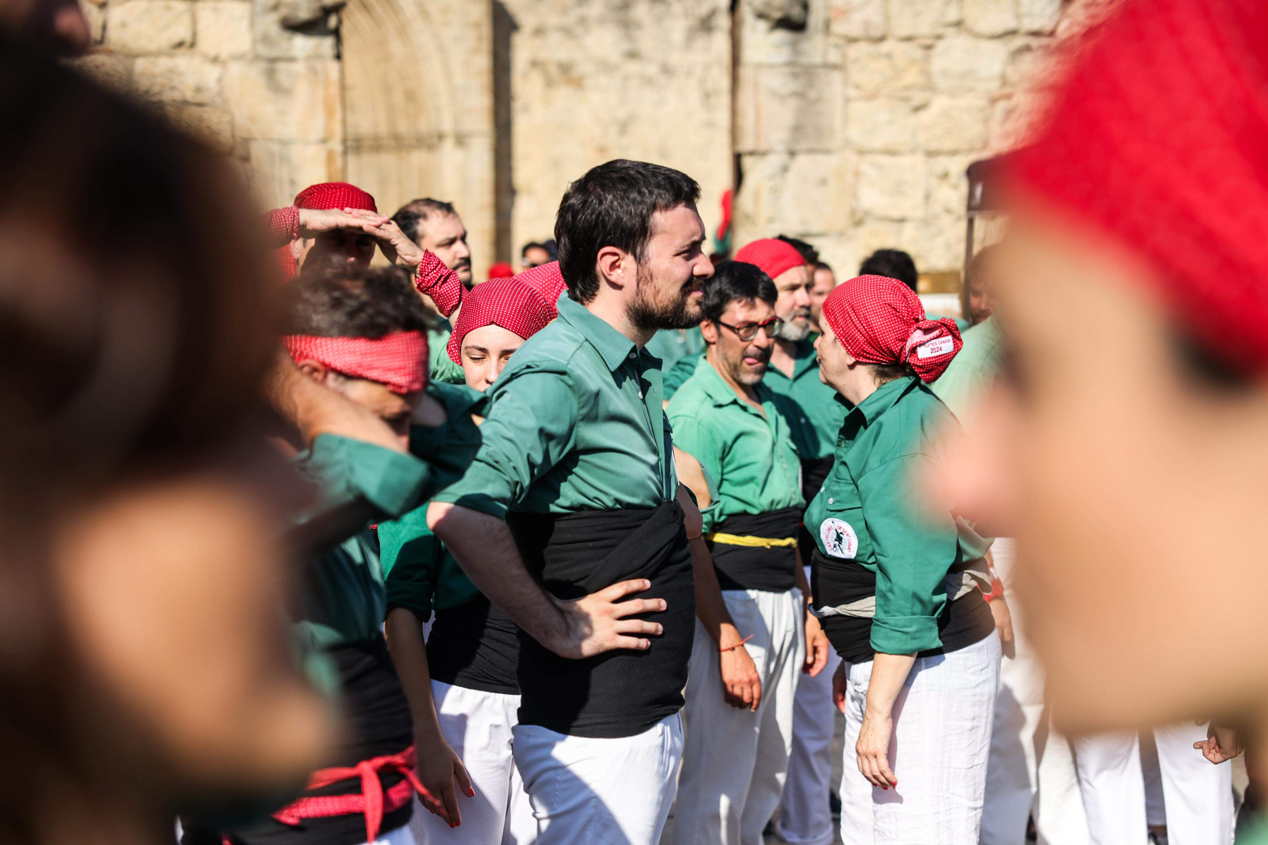 Diada Castellera de Festa Major. FOTO: Lali Puig (Ajuntament)