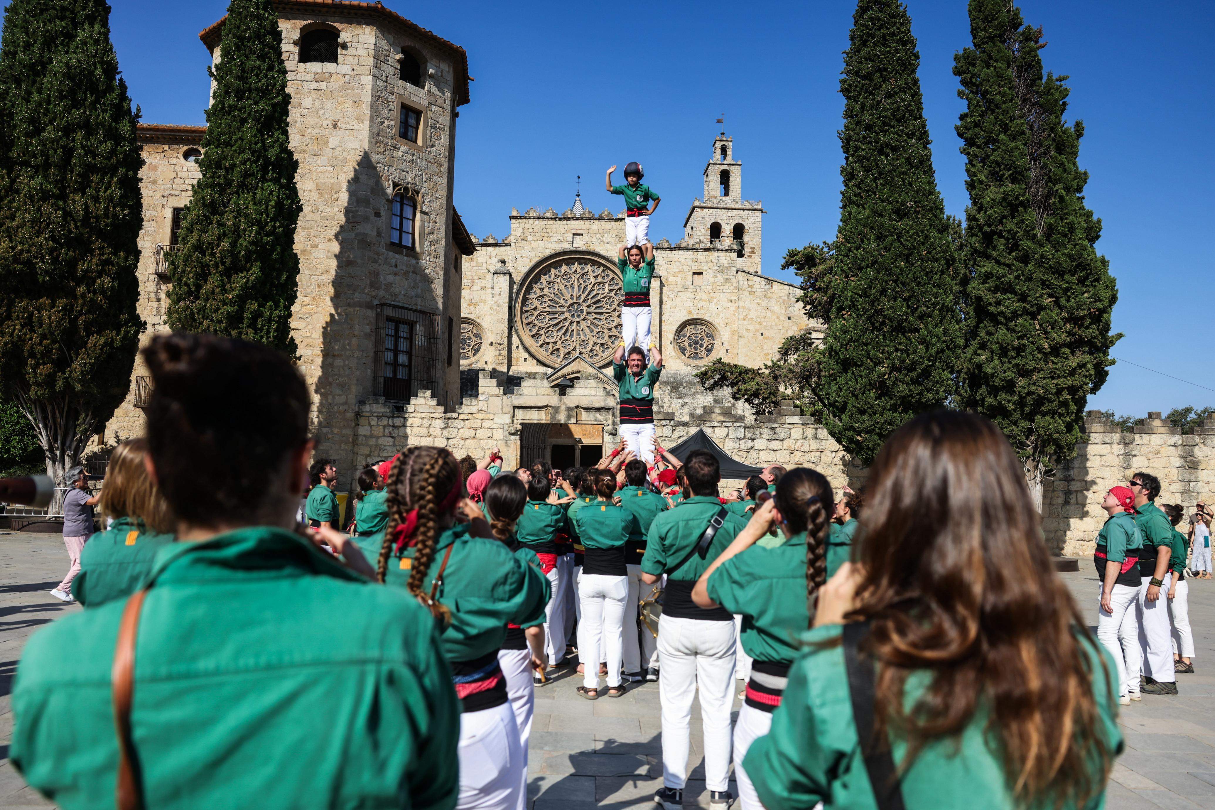 Diada Castellera de Festa Major. FOTO: Lali Puig (Ajuntament)