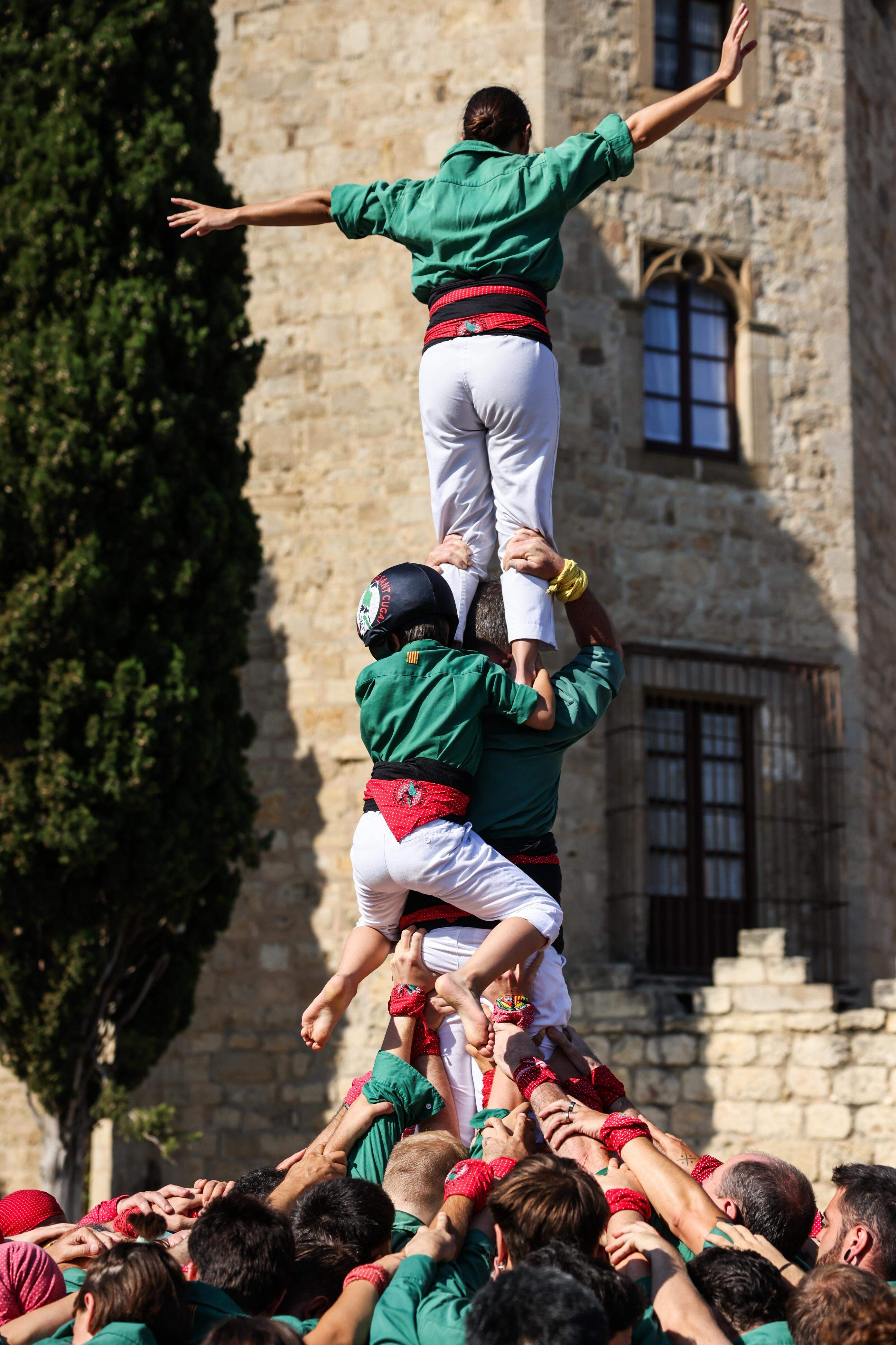 Diada Castellera de Festa Major. FOTO: Lali Puig (Ajuntament)