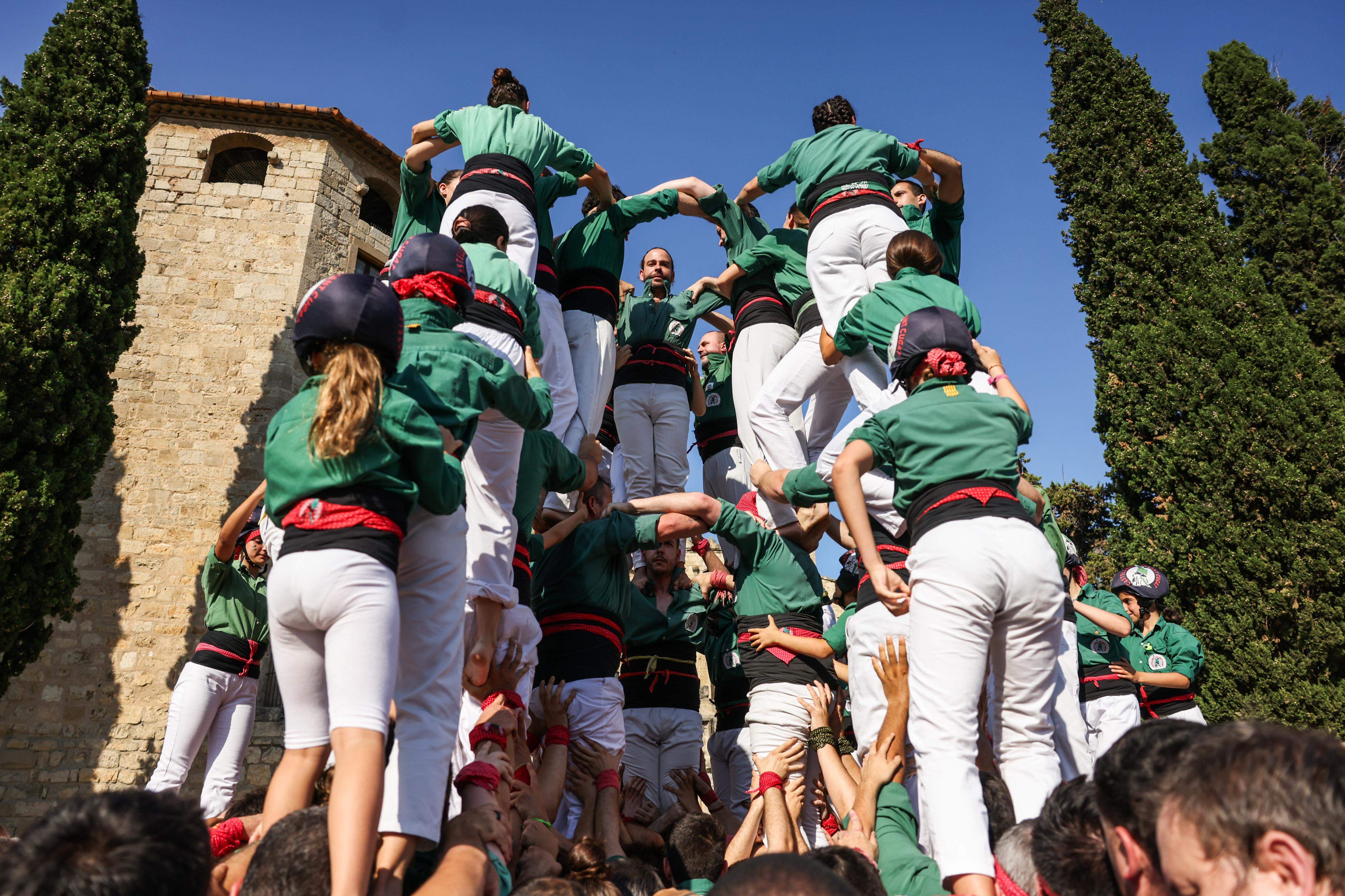 Diada Castellera de Festa Major. FOTO: Lali Puig (Ajuntament)