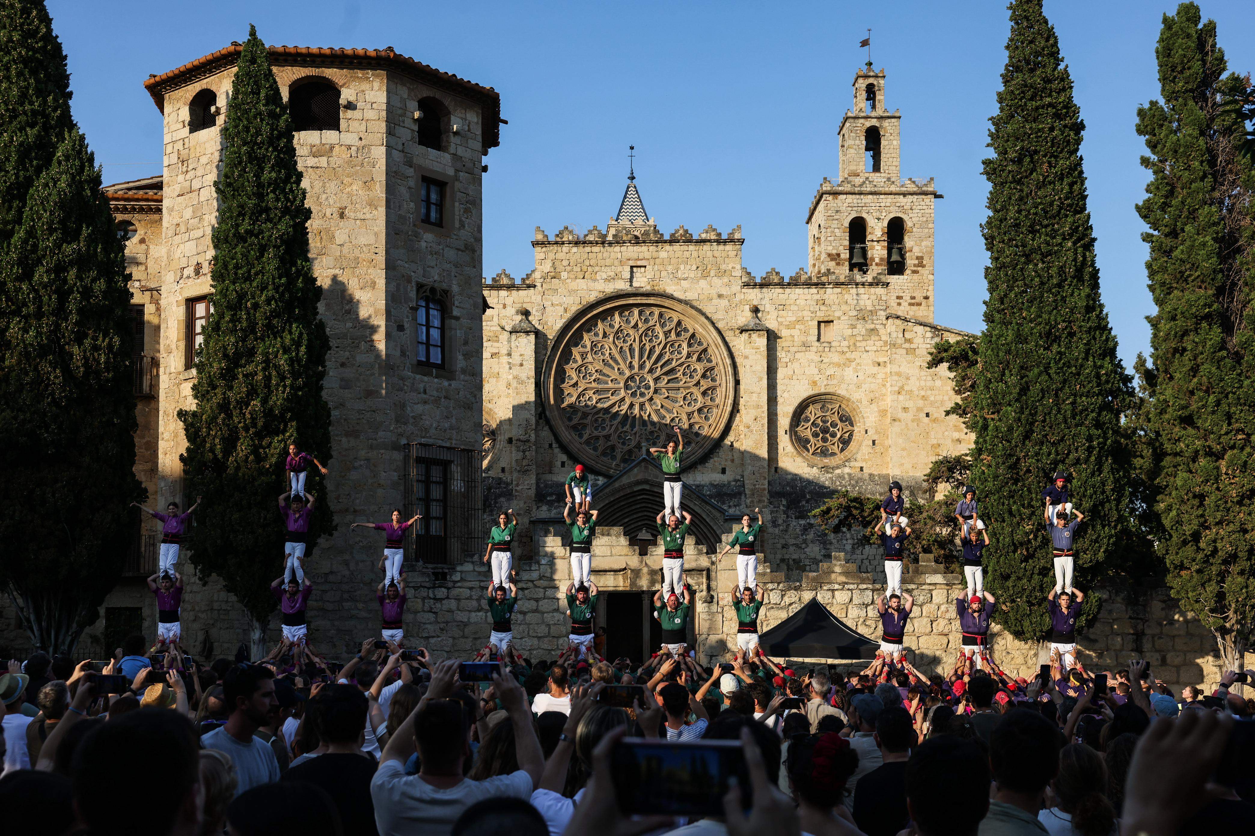 Diada Castellera de Festa Major. FOTO: Lali Puig (Ajuntament)