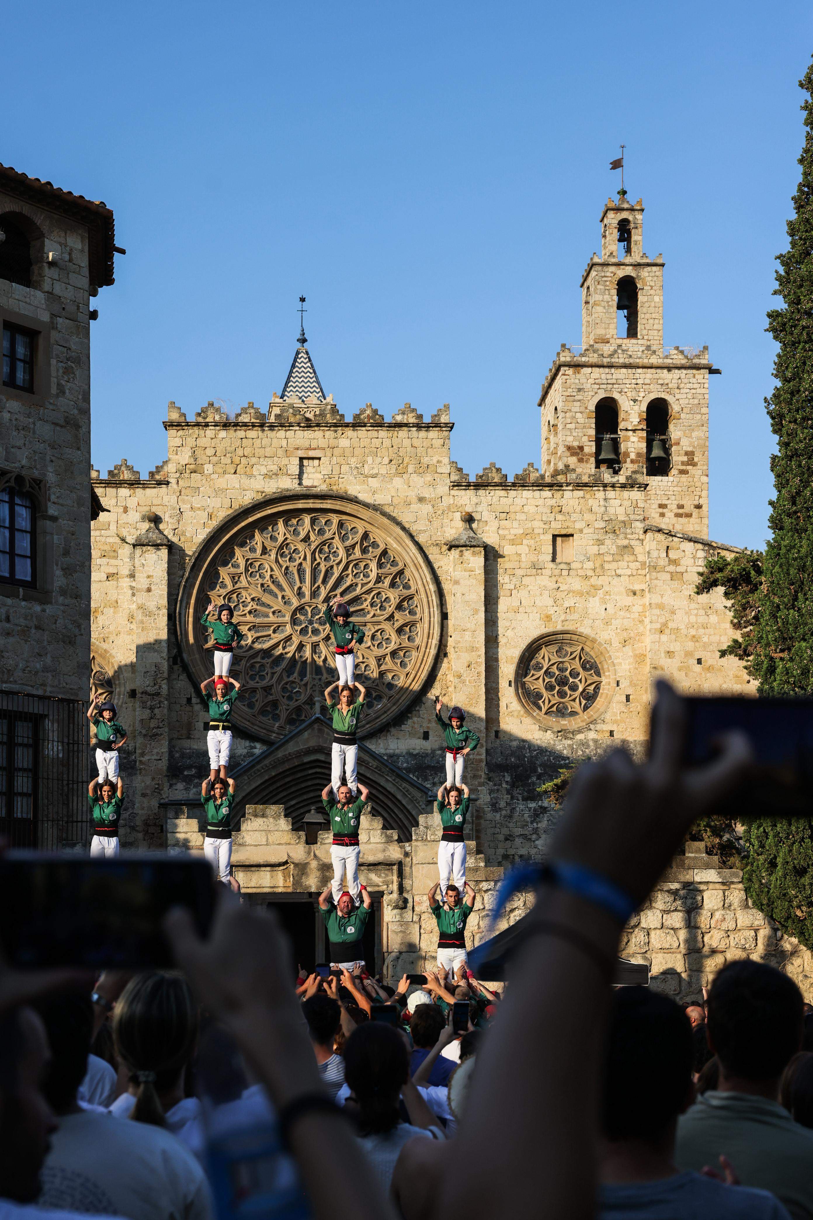 Diada Castellera de Festa Major. FOTO: Lali Puig (Ajuntament)