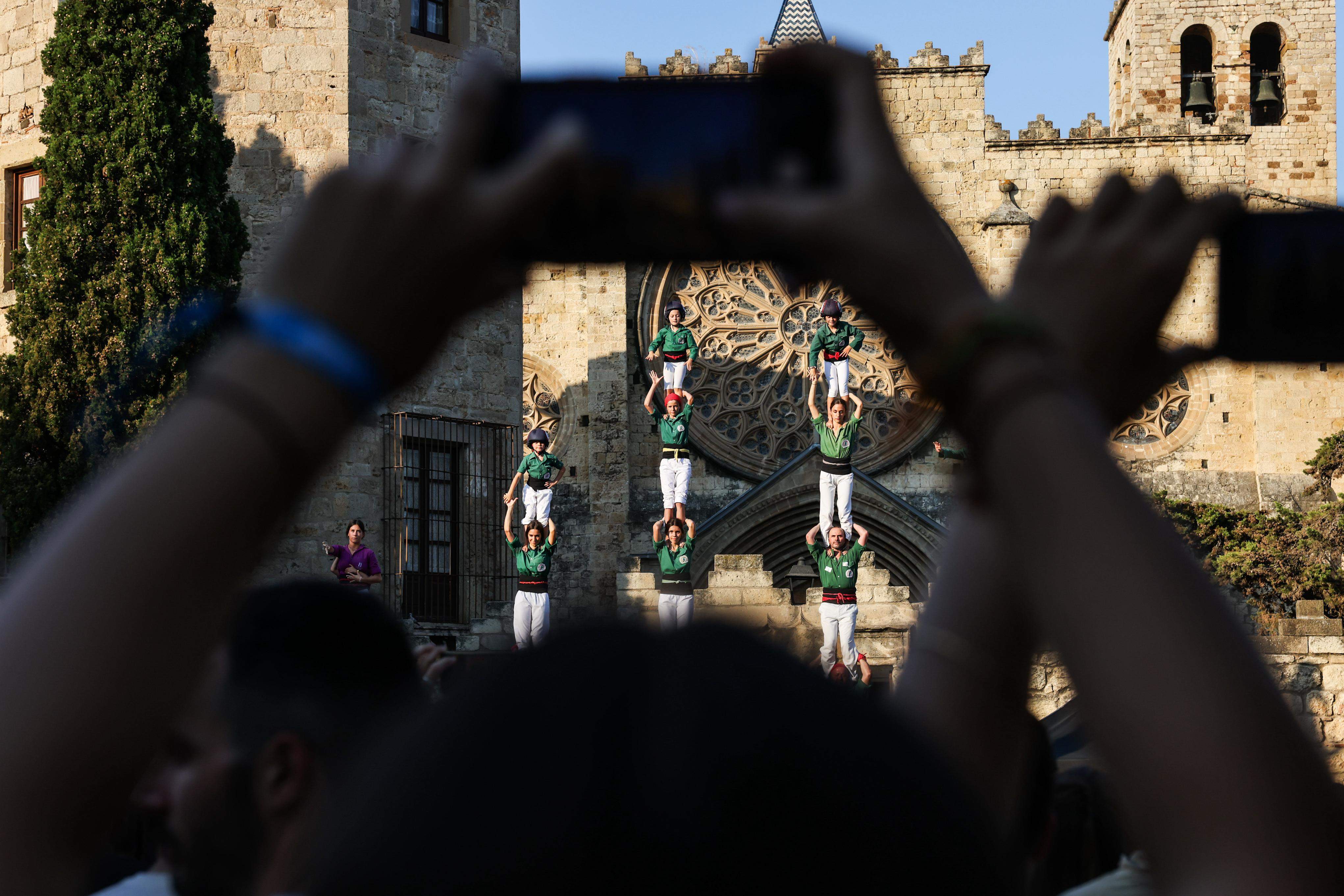 Diada Castellera de Festa Major. FOTO: Lali Puig (Ajuntament)