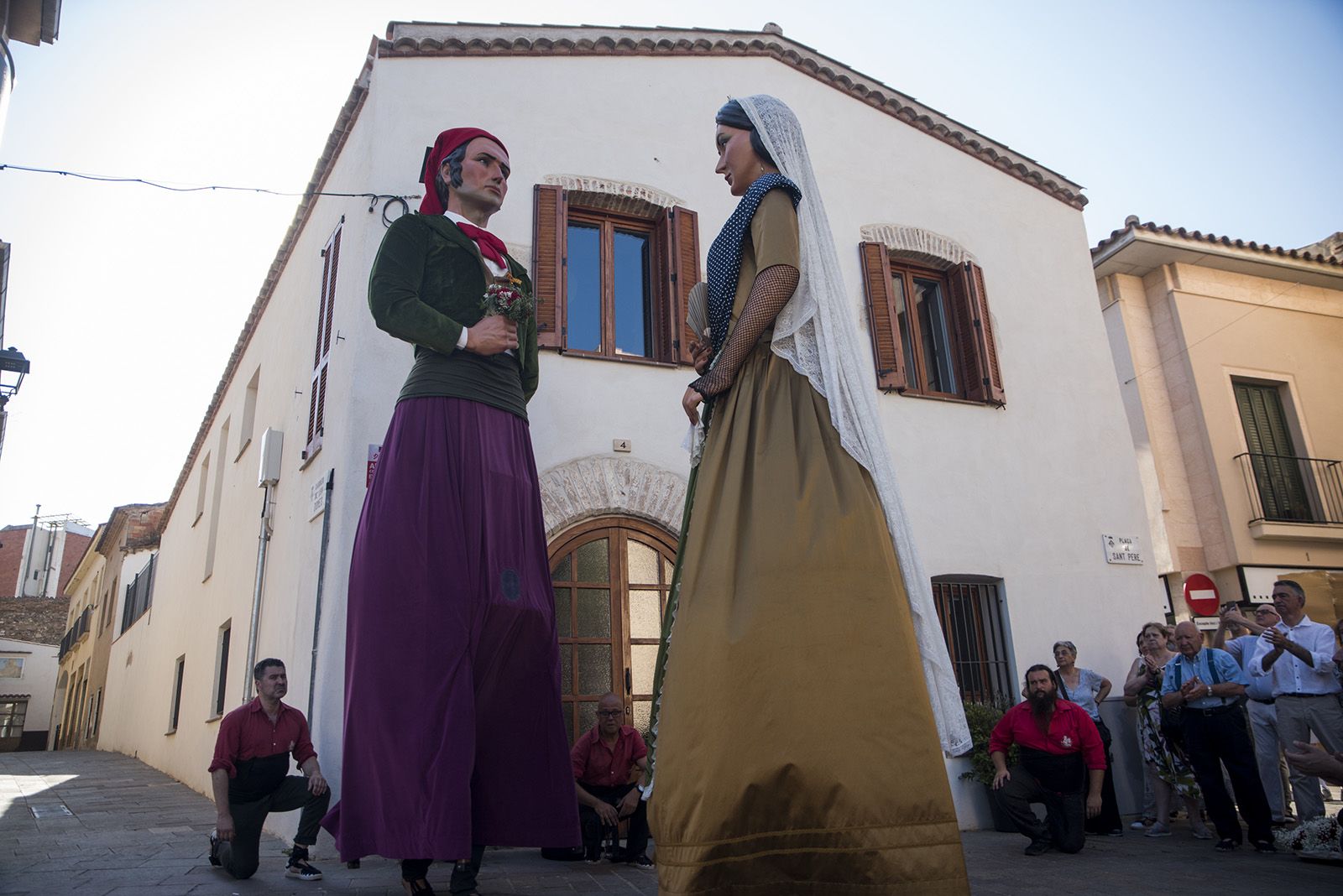Homentatge devant de la casa de F. Vila i Trabal. FOTO: Bernat Millet.