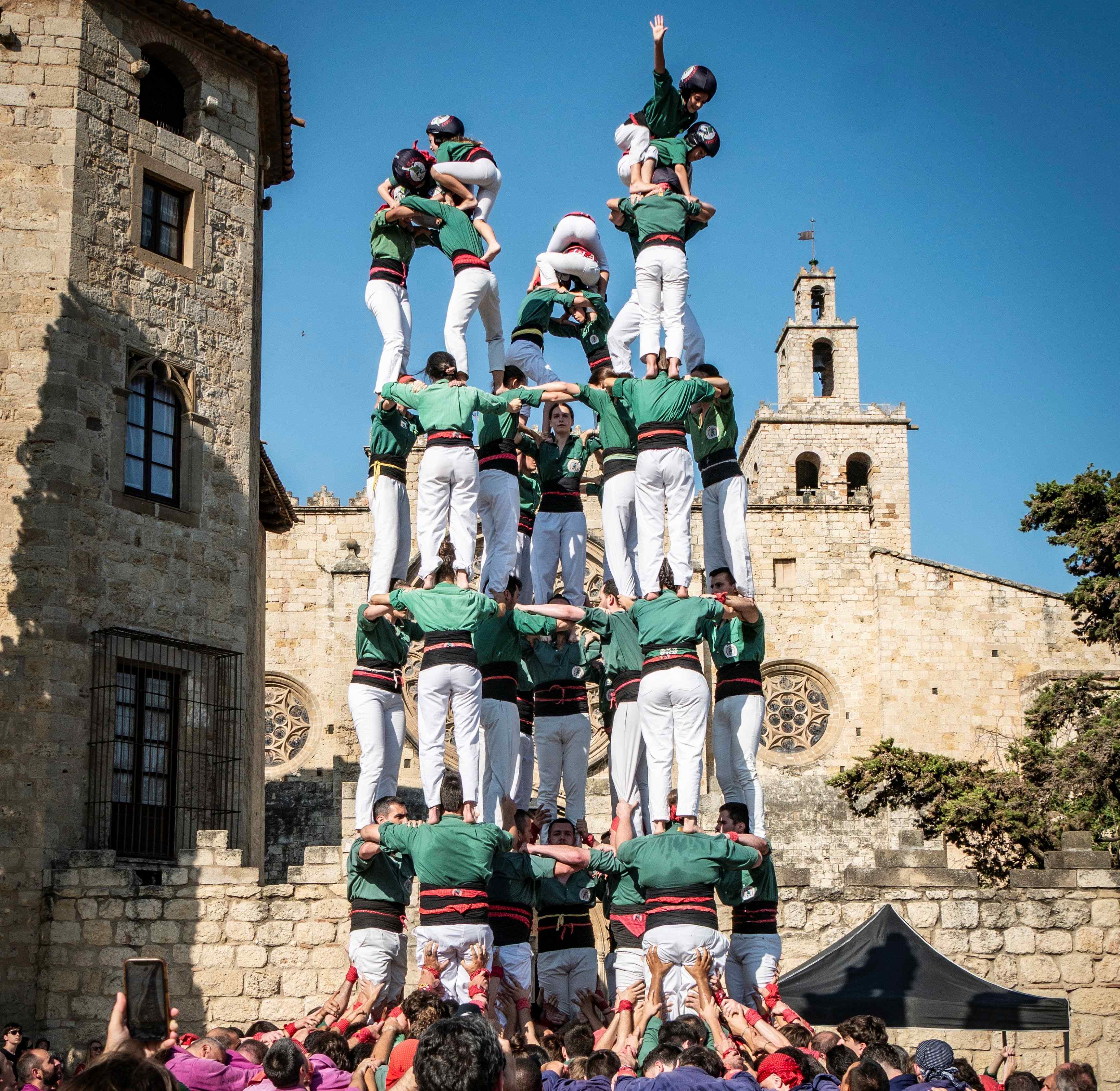 Castellers de Sant Cugat. FOTO: Cedida