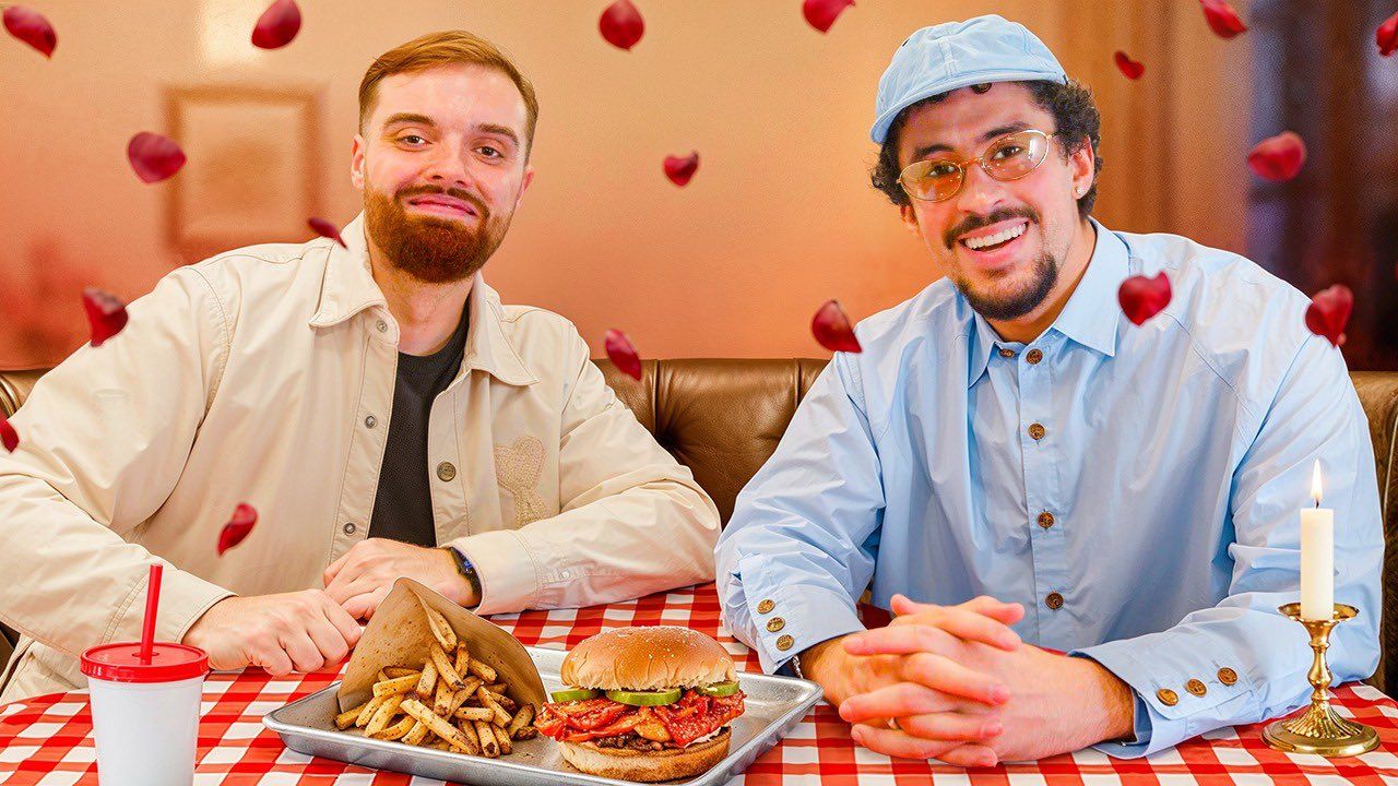 Ibai Llanos, amb Bud Bunny FOTO: Ibai Llanos