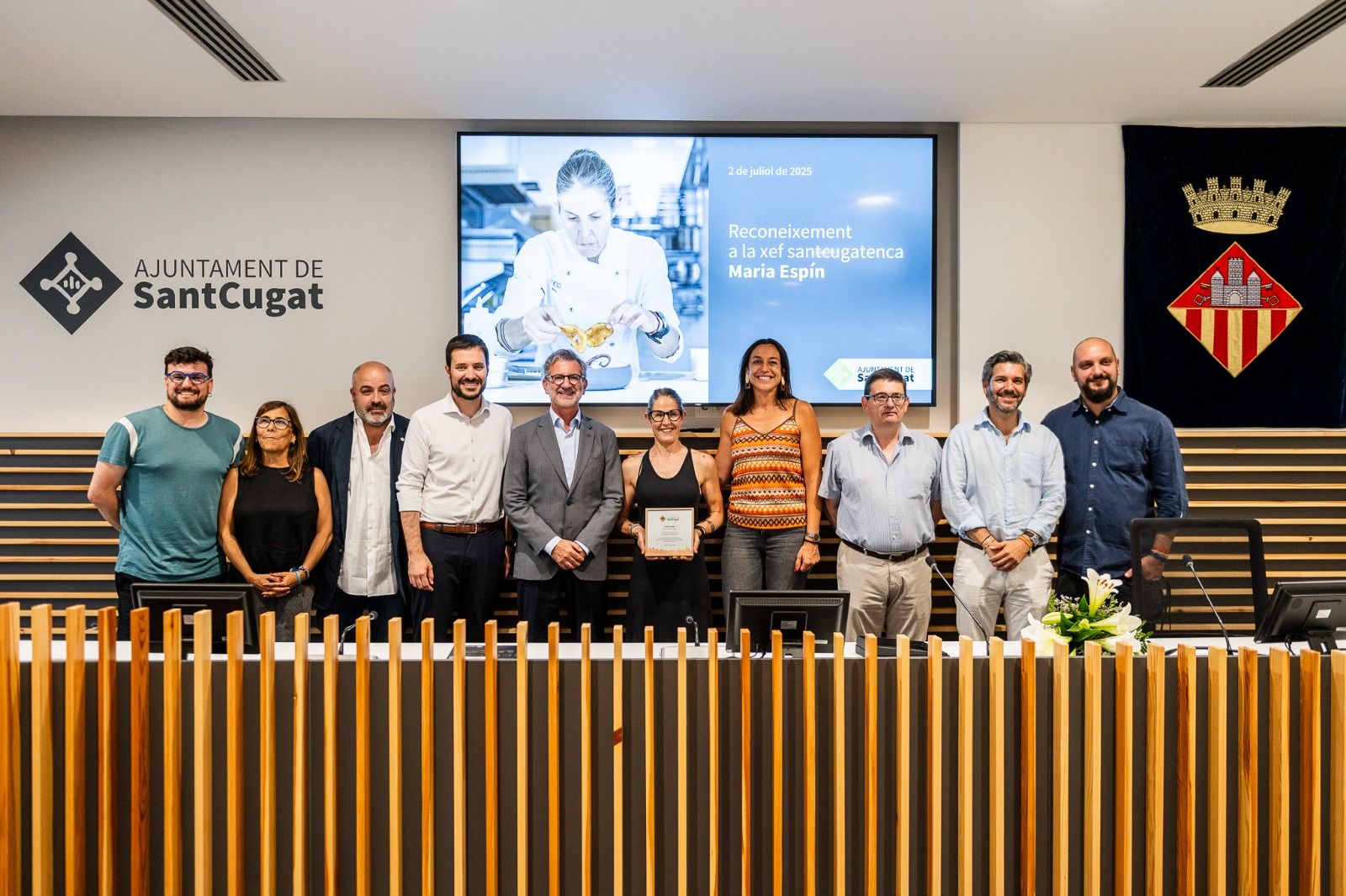 Maria Espín ha estat reconeguda per l'Ajuntament. FOTO: Ajuntament