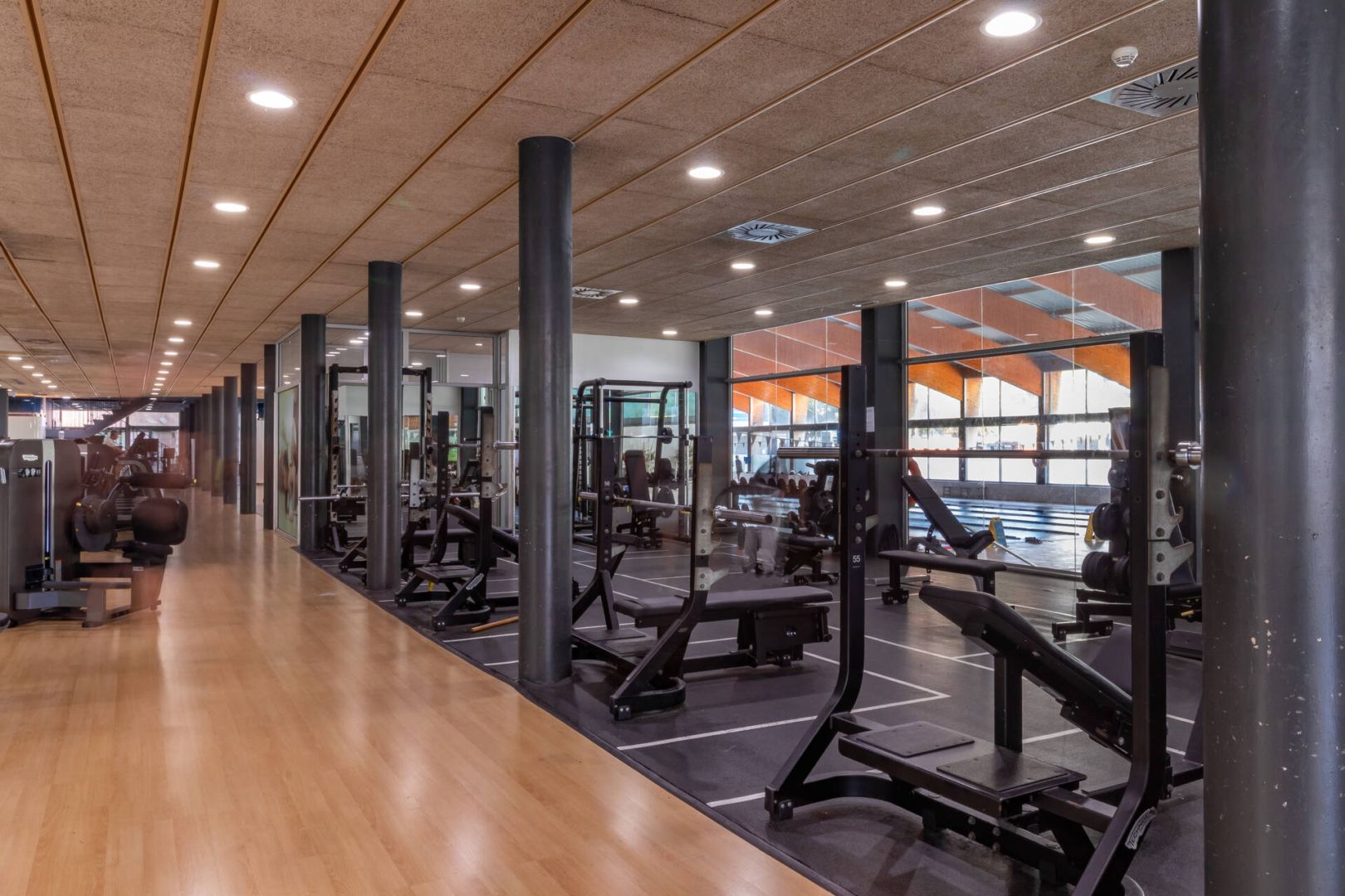 Zona de màquines al gimnàs de Sant Cugat Eurofitness Sant Cugat. FOTO: Cedida