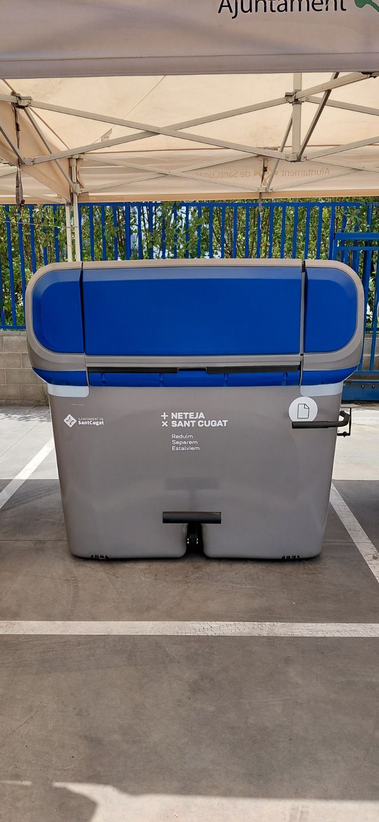 Contenidor intel·ligent que s'instal·larà a Sant Cugat FOTO: Cedida