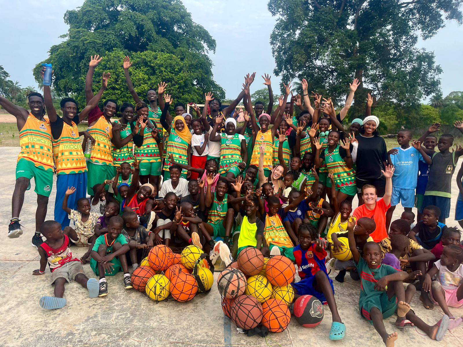 Qbasket torna al Senegal per un campus inoblidable a Thionck Essyl. FOTO: Qbasket