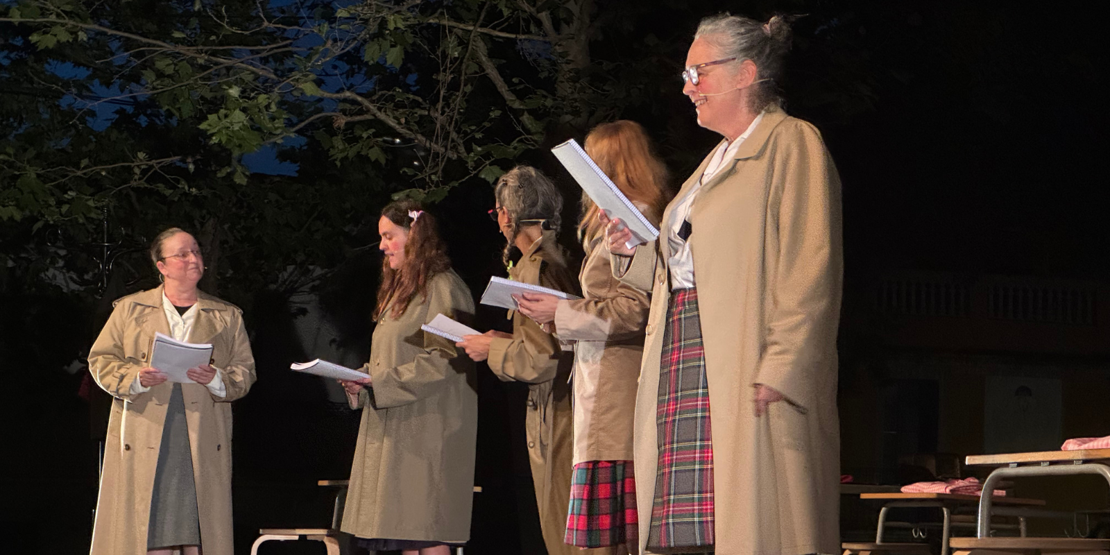 Representació de l'obra "El Florido Pensil" a Lectures a la Fresca. FOTO: TOT Sant Cugat