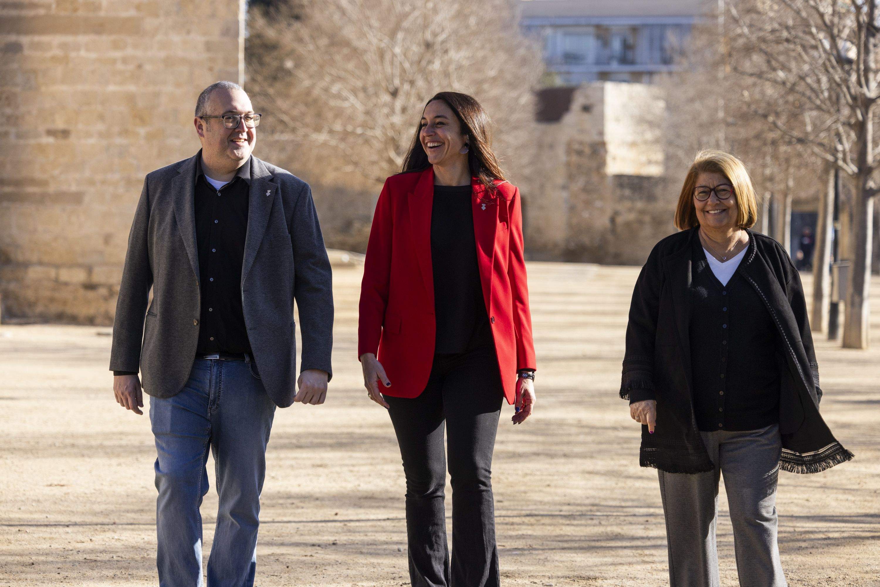 Els regidors del Grup Municipal Socialista, Elena Vila, Pilar Gorina i Jose Gallardo. FOTO: Cedida