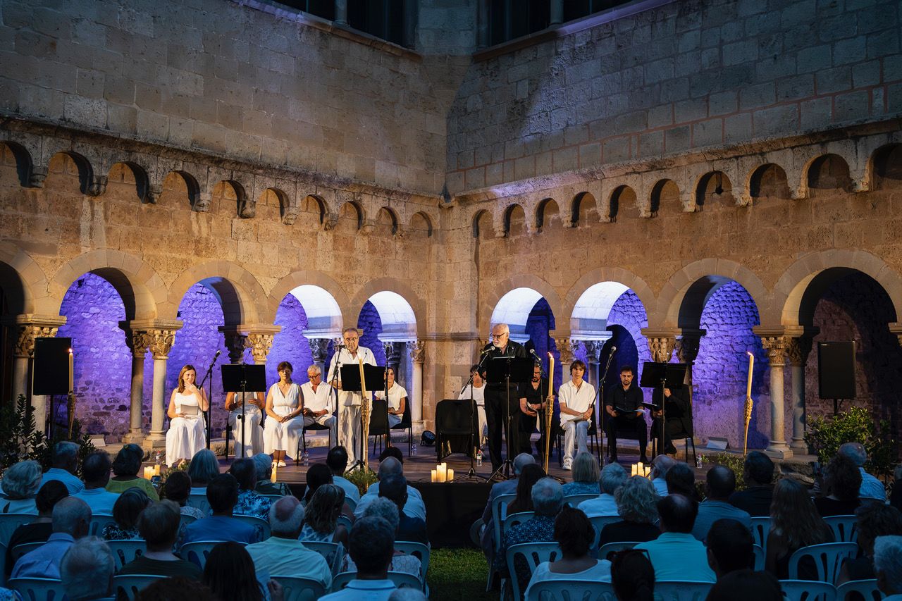 Sant Cugat ret homenatge al màrtir Cugat amb la tradicional lectura teatralitzada. FOTO: Mireia Comas (TOT Sant Cugat)