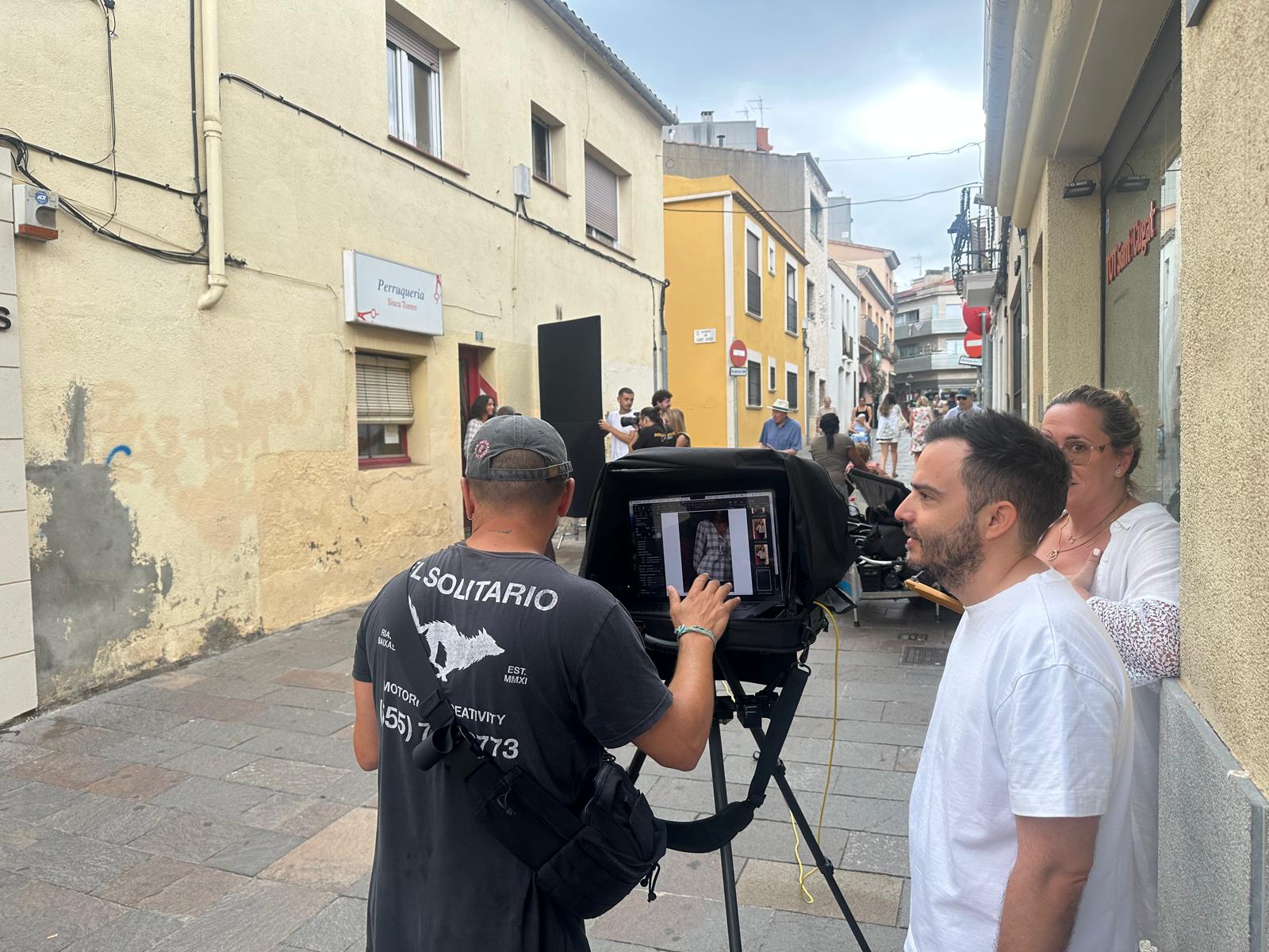 Una marca de roba fa les seves fotografies promocionals a Sant Cugat. FOTO: TOT Sant Cugat