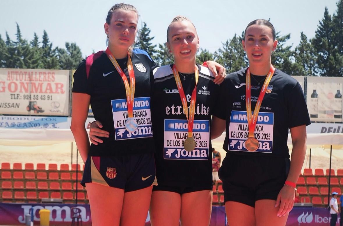 Paula Rodríguez (FC Barcelona), sotscampiona d'Espanya sub-20. FOTO: @atletismorfea