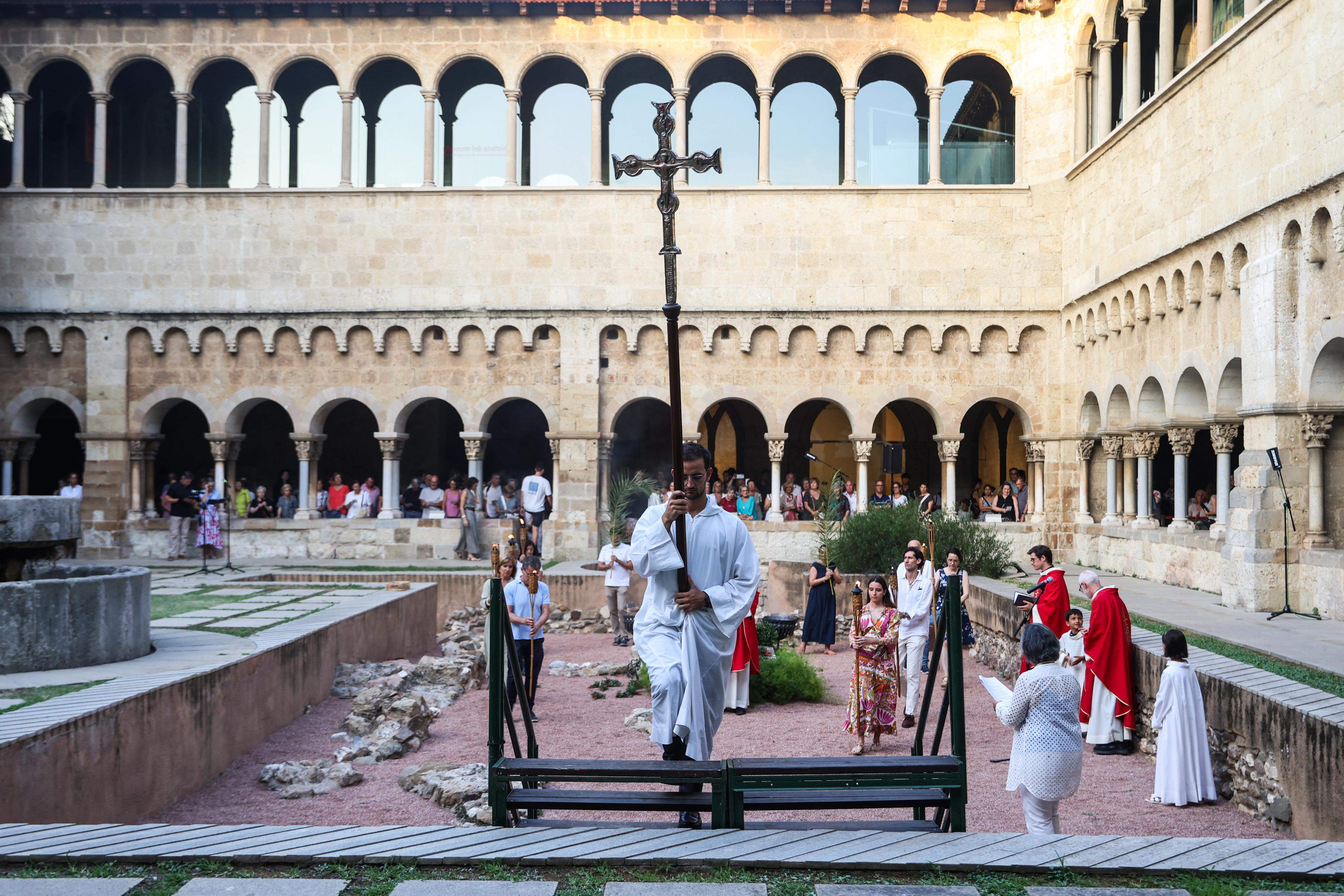 Acte d'homenatge al màrtir Cugat. FOTO: Ajuntament