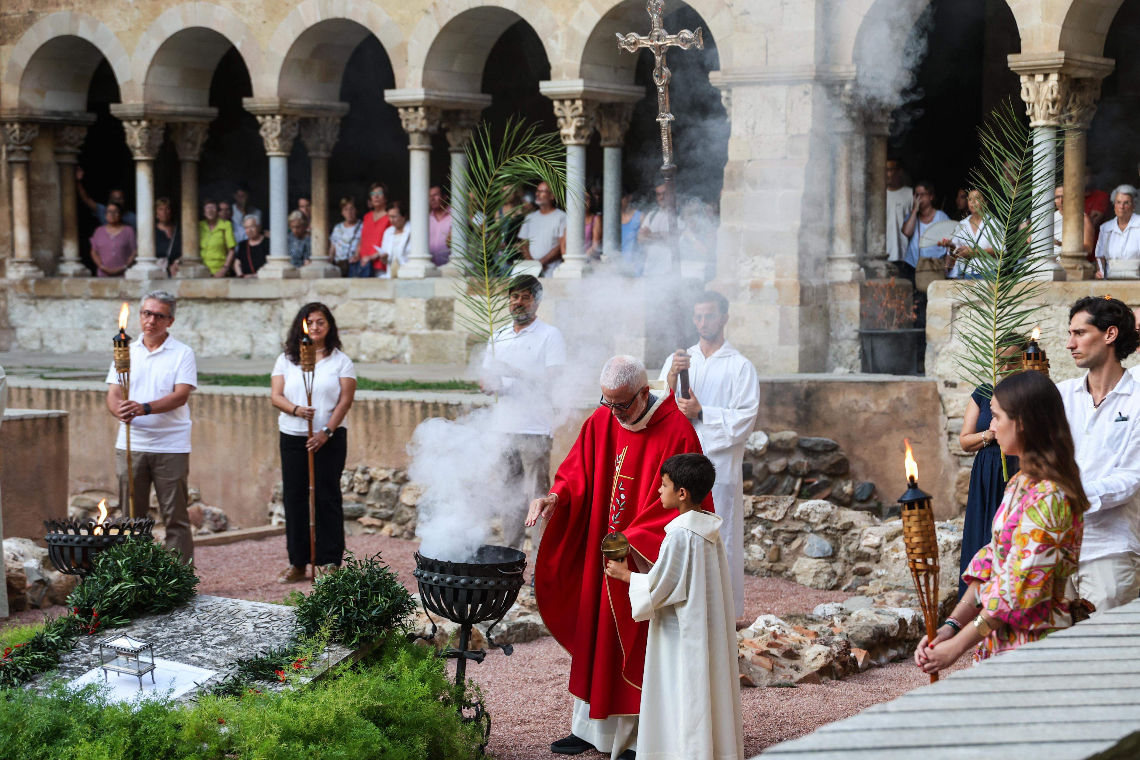 Acte d'homenatge al màrtir Cugat. FOTO: Ajuntament
