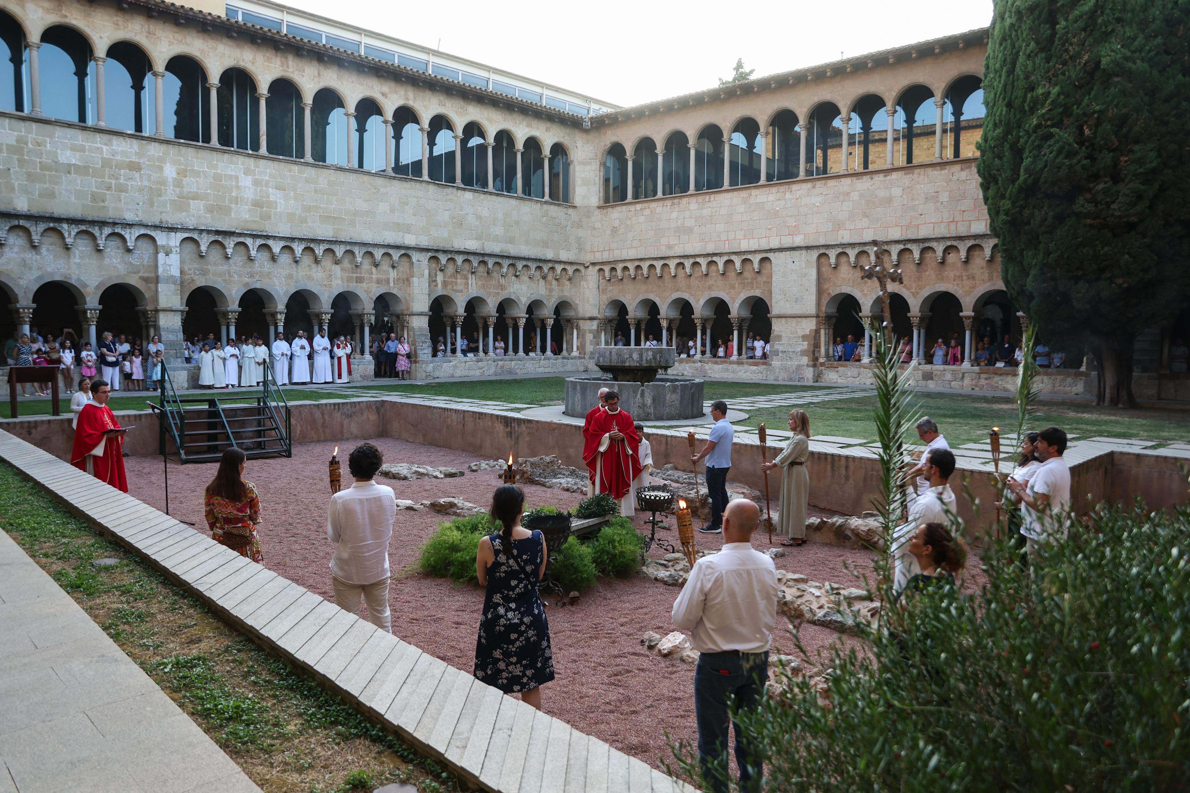 Acte d'homenatge al màrtir Cugat. FOTO: Ajuntament