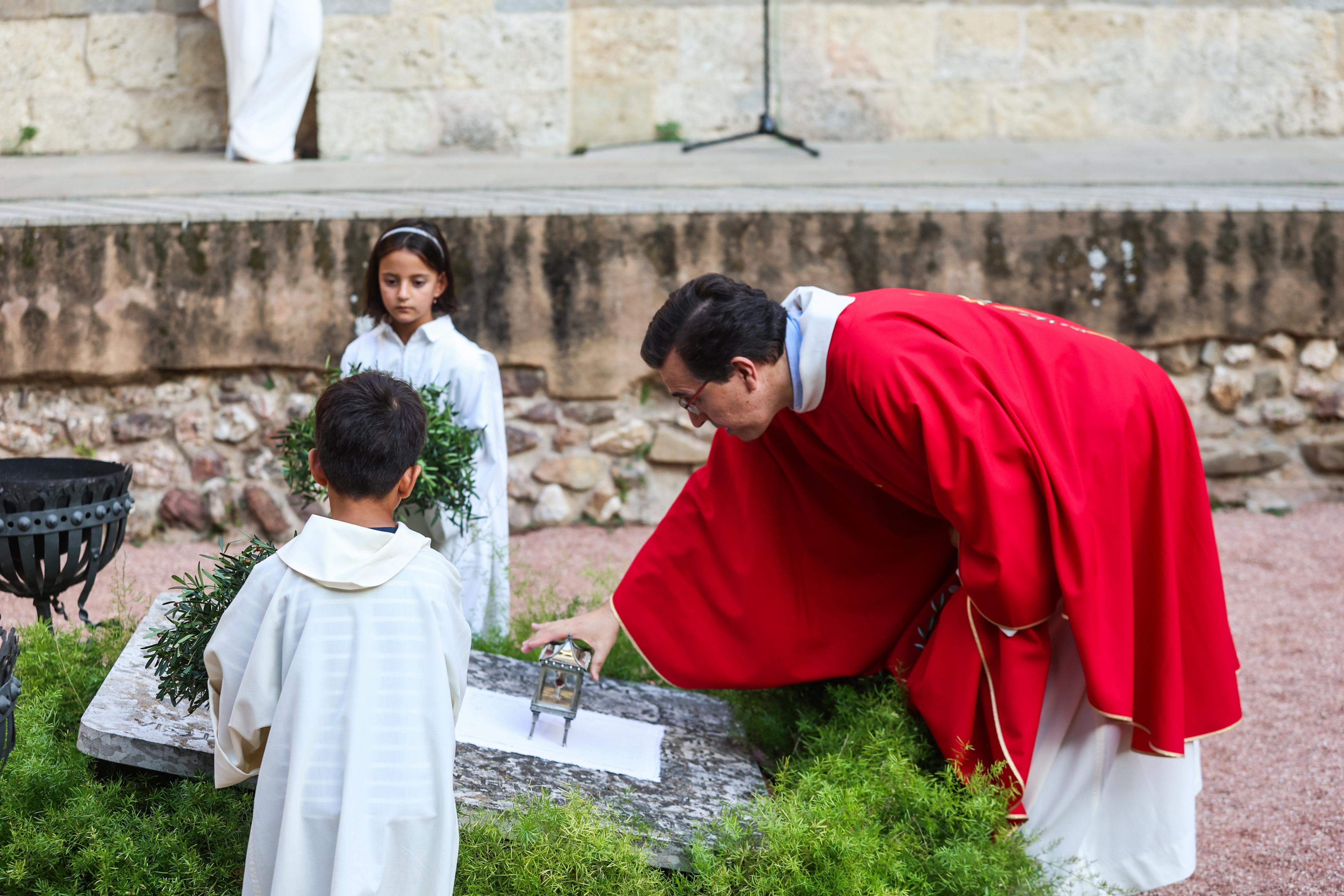 Acte d'homenatge al màrtir Cugat. FOTO: Ajuntament