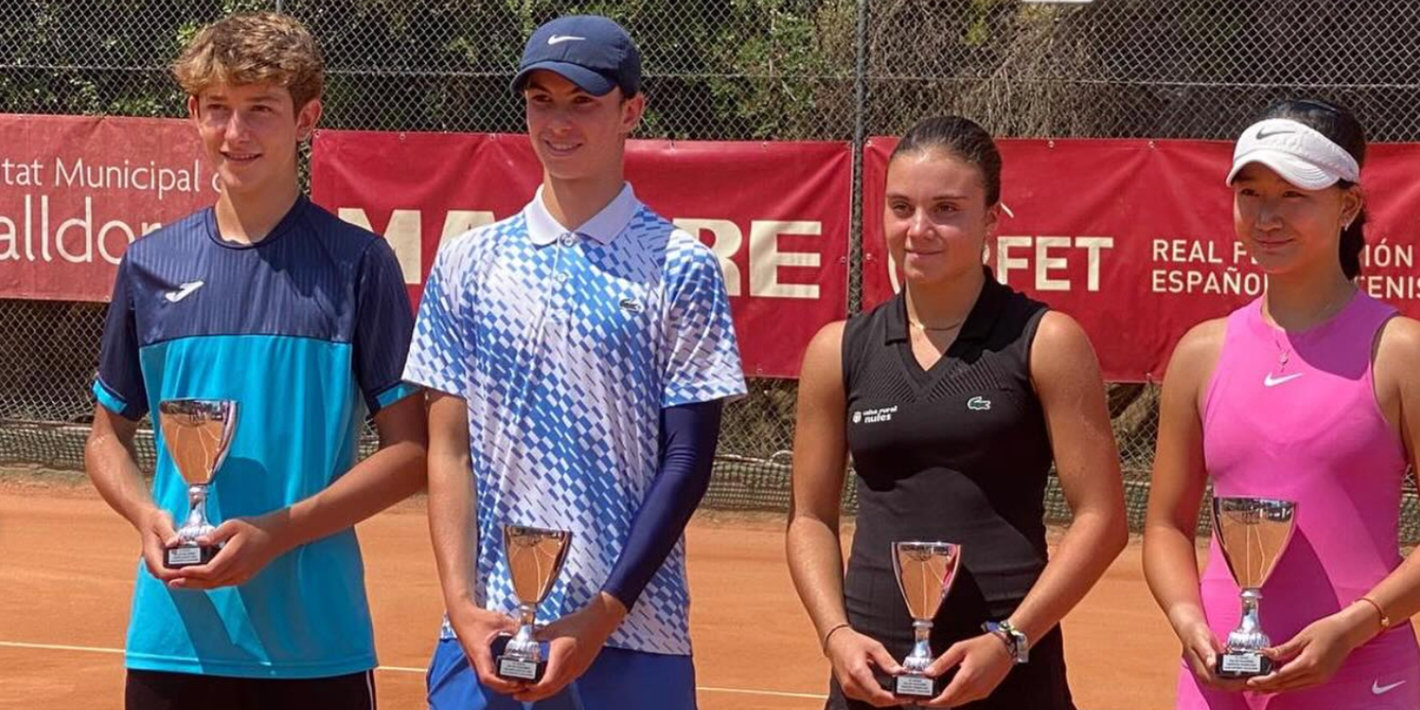 Els 4 finalistes del torneig ITF J60 del Club Esportiu Valldoreix en la seva 5a edició. FOTO: ITF